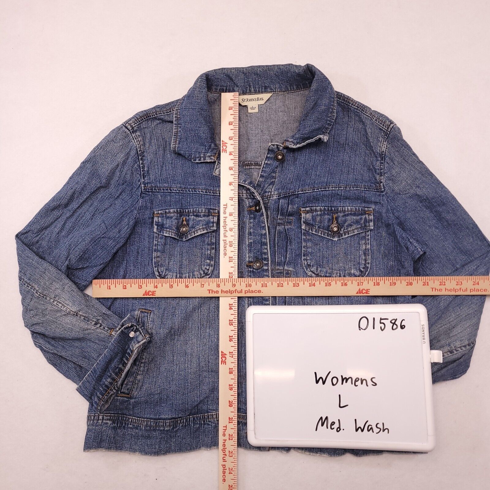 St. Johns Bay St Johns Bay Casual Button Up Denim Jacket Women Size L Blue Size L / US 10 / IT 46 - 6 Thumbnail