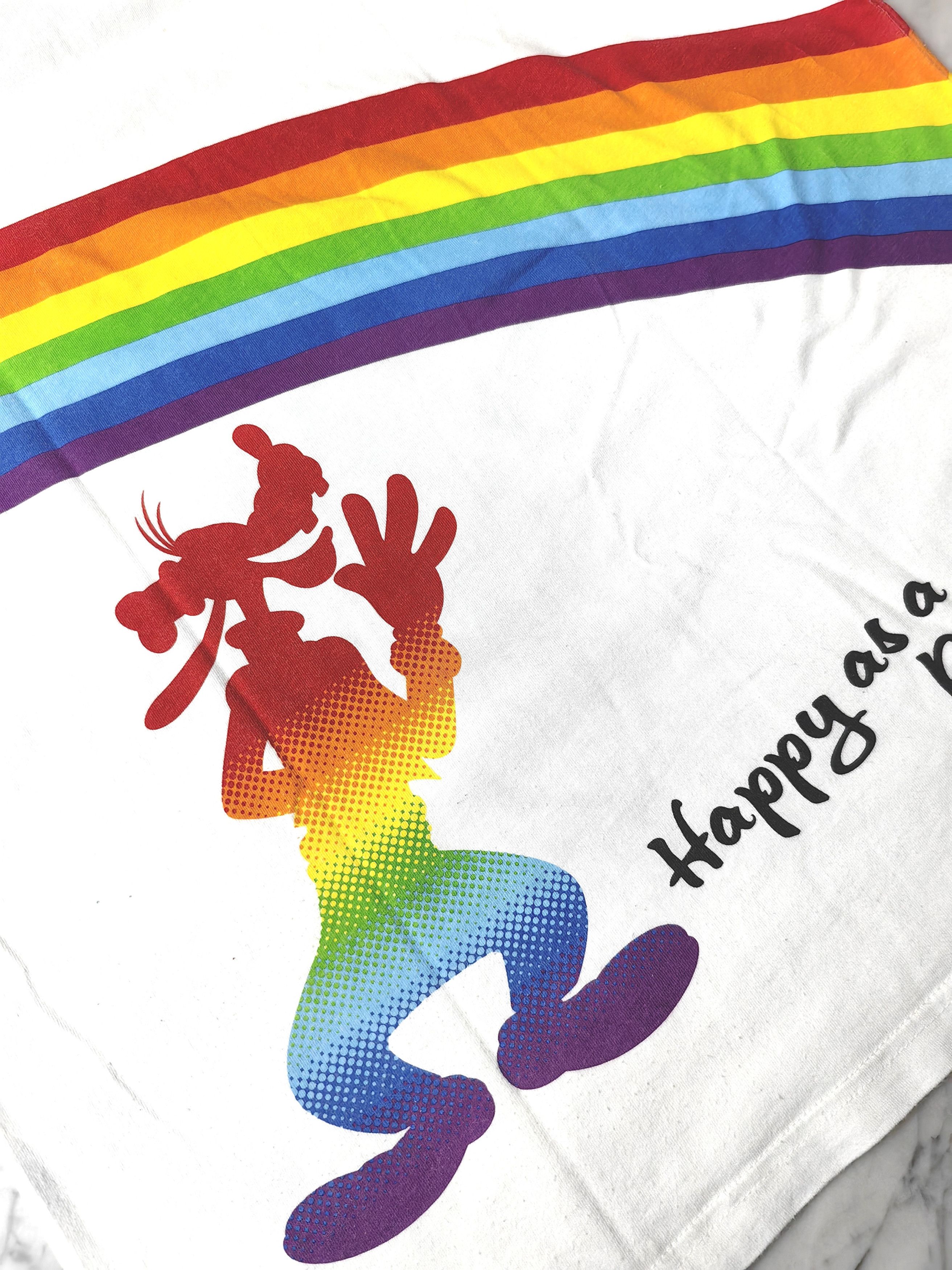 Disney Goofy Happy As A Rainbow Tokyo Disney Resort Tshirt Size US L / EU 52-54 / 3 - 6 Thumbnail