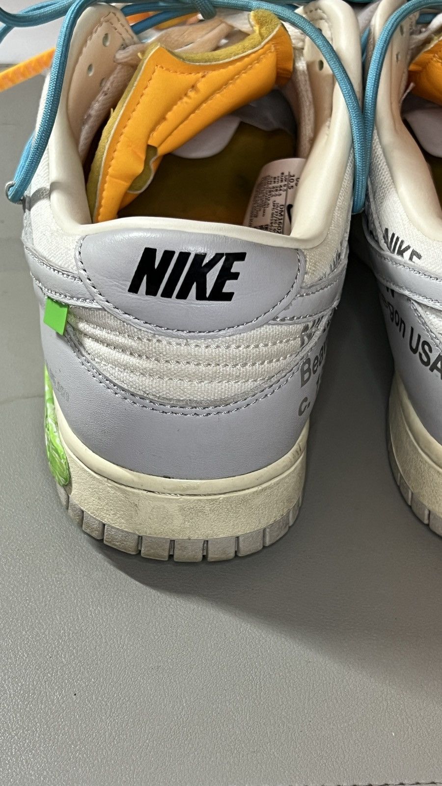 Nike Nike Dunk Low Off-White Lot 2 Size US 10.5 / EU 43-44 - 4 Thumbnail