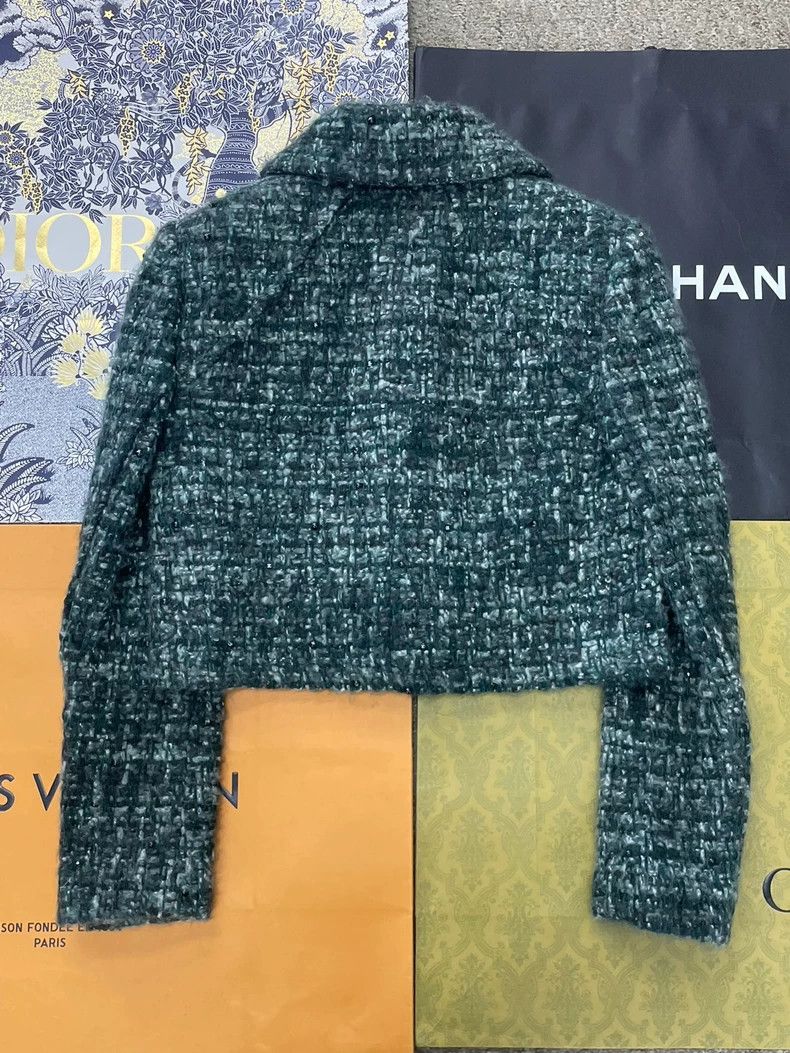 Chanel chanel Forest series dark green beaded jacket Size XS / US 0-2 / IT 36-38 - 3 Thumbnail