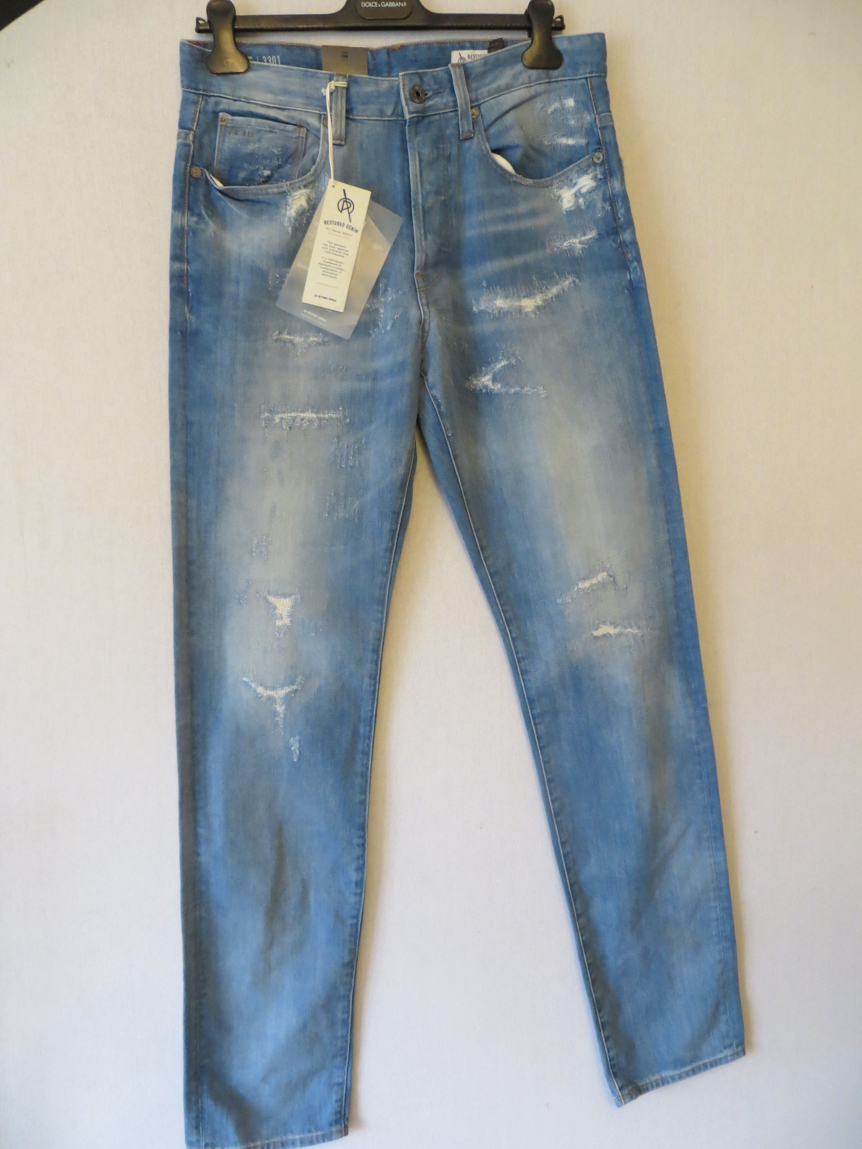 G-Star 3301 TAPERED LT AGED RESTORED 3 JEANS 31 X 34 Size US 31 - 1 Thumbnail