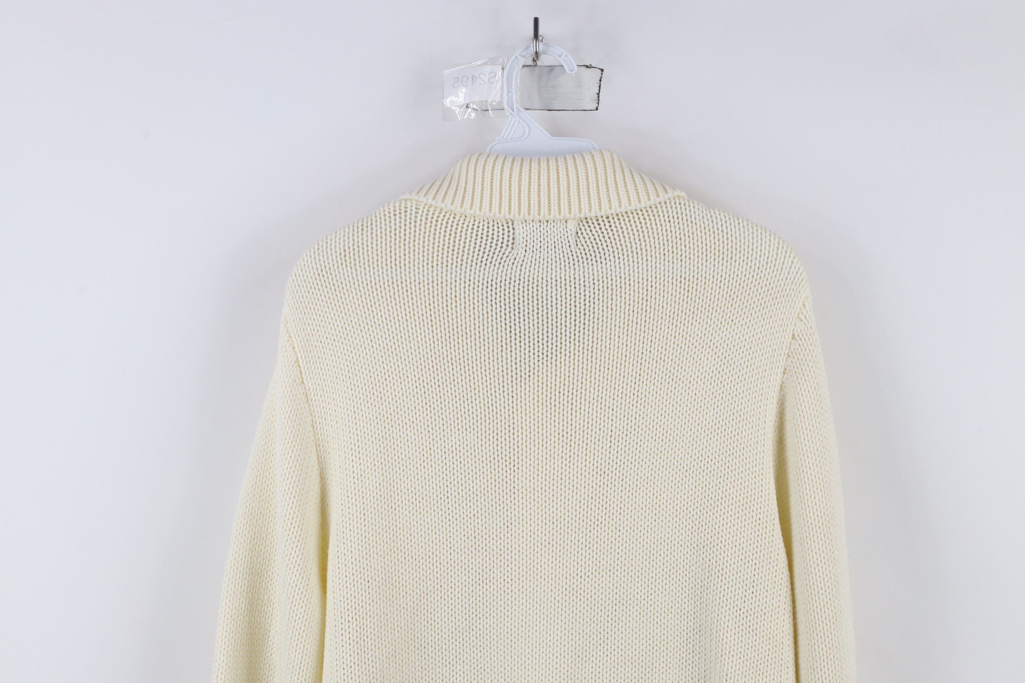 Vintage Vintage 70s Streetwear Cable Knit Fisherman Cardigan Sweater Size US M / EU 48-50 / 2 - 12 Thumbnail