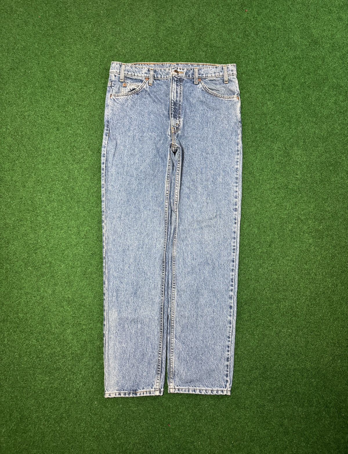Levi's Vintage Clothing Vintage 90s Levi’s 505 Orange Tab Grunge Light Wash Jeans Size US 36 / EU 52 - 3 Thumbnail