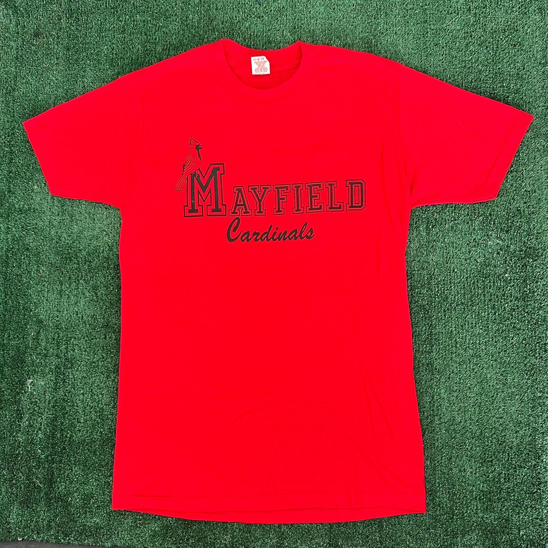 Vintage Vintage 80s Mayfield Cardinals T-Shirt Kentucky Single Stitc Size US S / EU 44-46 / 1 - 1 Thumbnail
