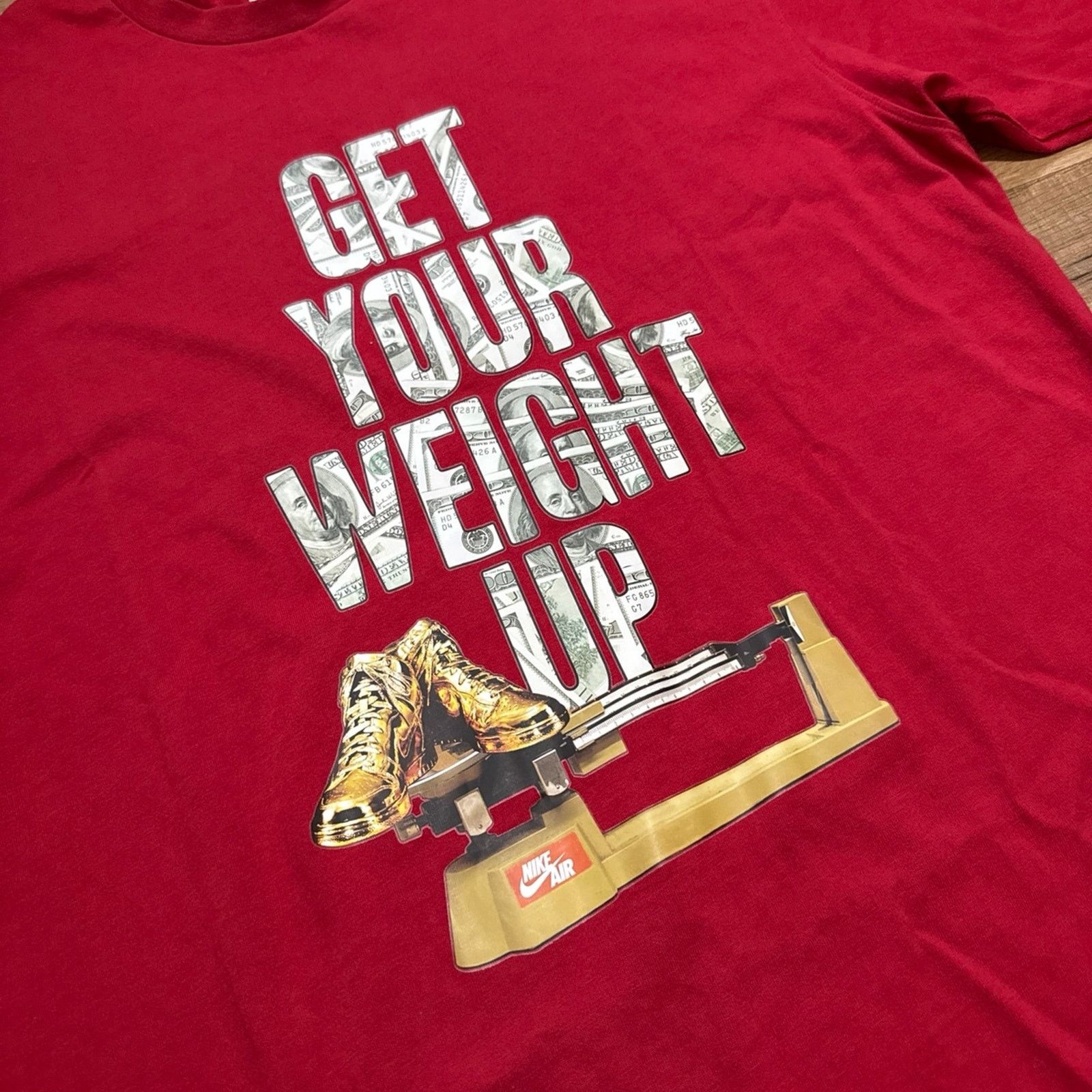 Nike Y2K Nike Get Your Weight Up Short Sleeve Shirt Size US M / EU 48-50 / 2 - 2 Thumbnail