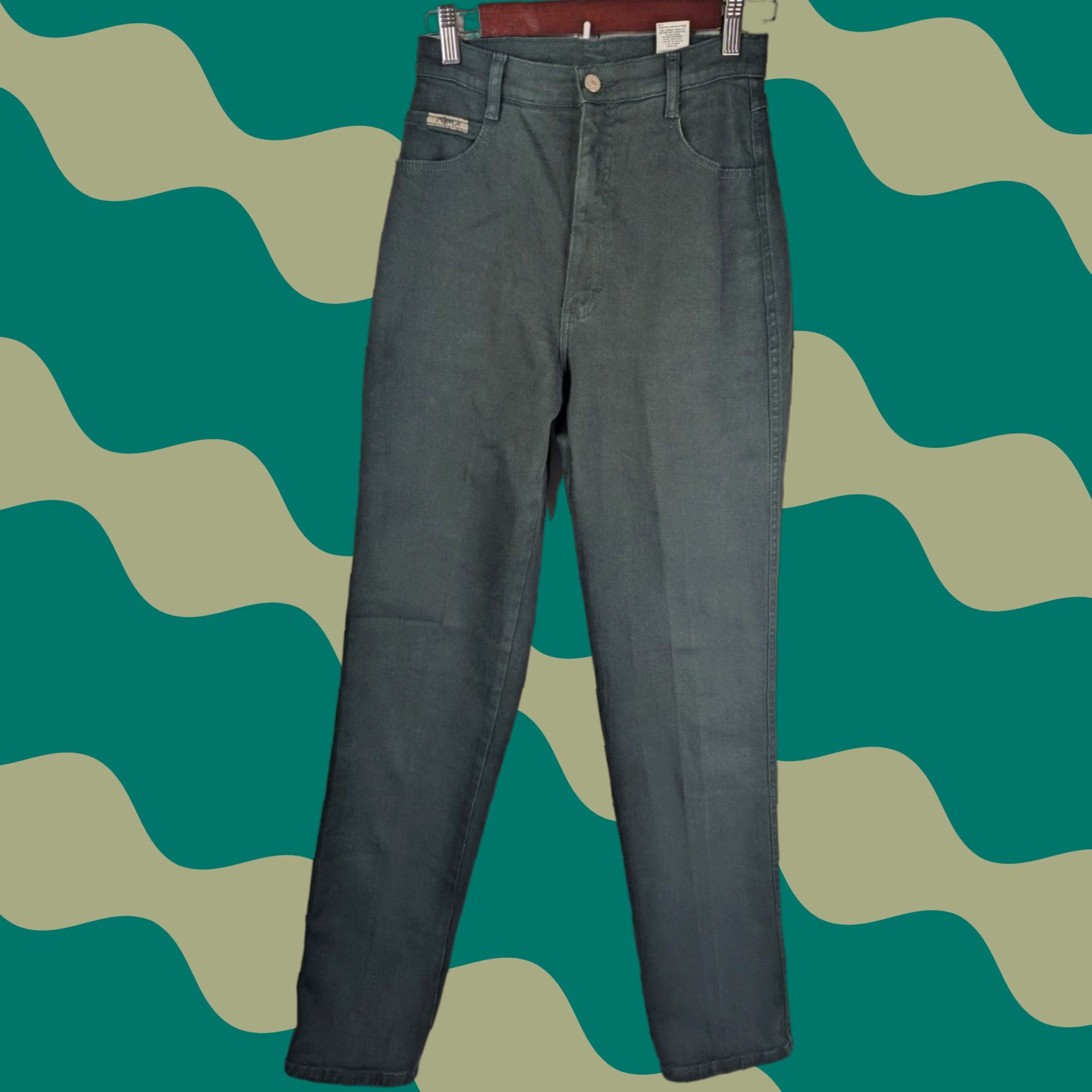 Roper VINTAGE Roper Jeans Womens 9/10 Denim Green USA Made Size 30" / US 8 / IT 44 - 1 Thumbnail