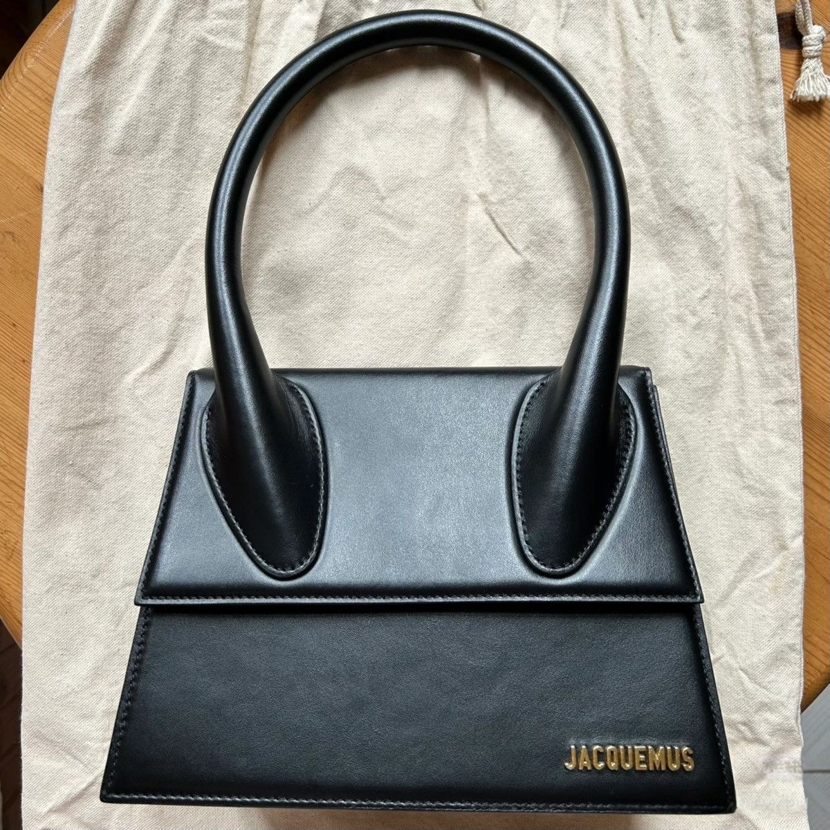 Jacquemus Jacquemus Le Chiquito Medium Black Leather Bag Size ONE SIZE - 1 Thumbnail
