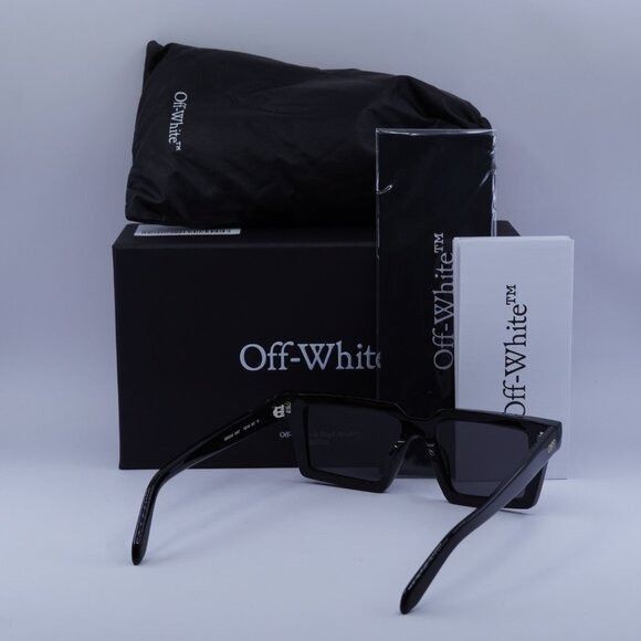 Off-White Off-White OERI142 WINDSOR 1007 Sunglasses Black Square Frame Size ONE SIZE - 10 Thumbnail