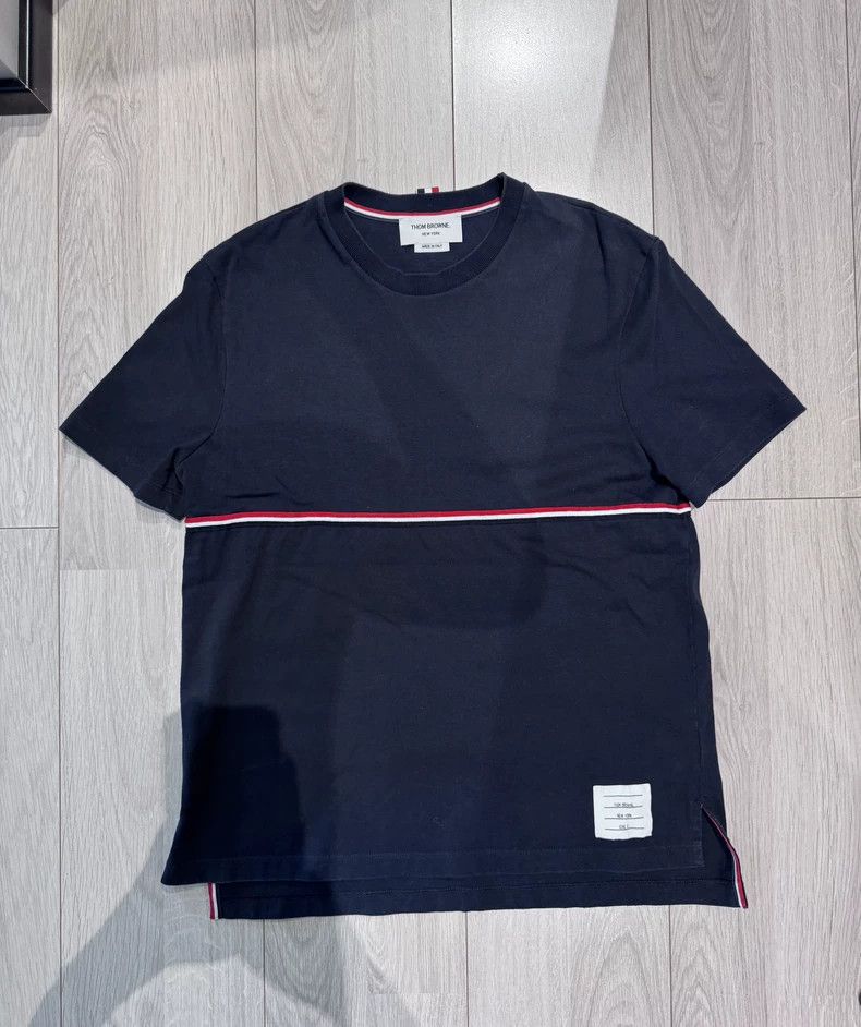 Thom Browne Thom Browne Blue short sleeves Size US M / EU 48-50 / 2 - 1 Thumbnail