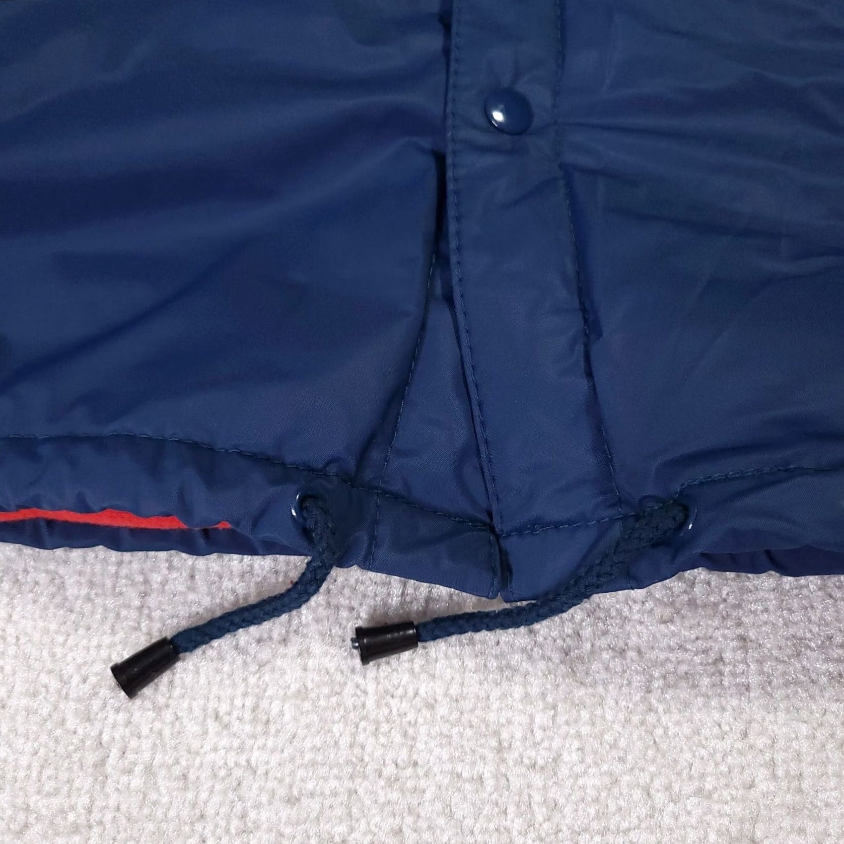 Vintage VINTAGE 90s Fleece Lined Raincoat Hooded Mens Medium Blue Red PVC Sports Club AU Shirt Man M Blue Raincoat Sports Club Australia Mens Size US M / EU 48-50 / 2 - 4 Thumbnail