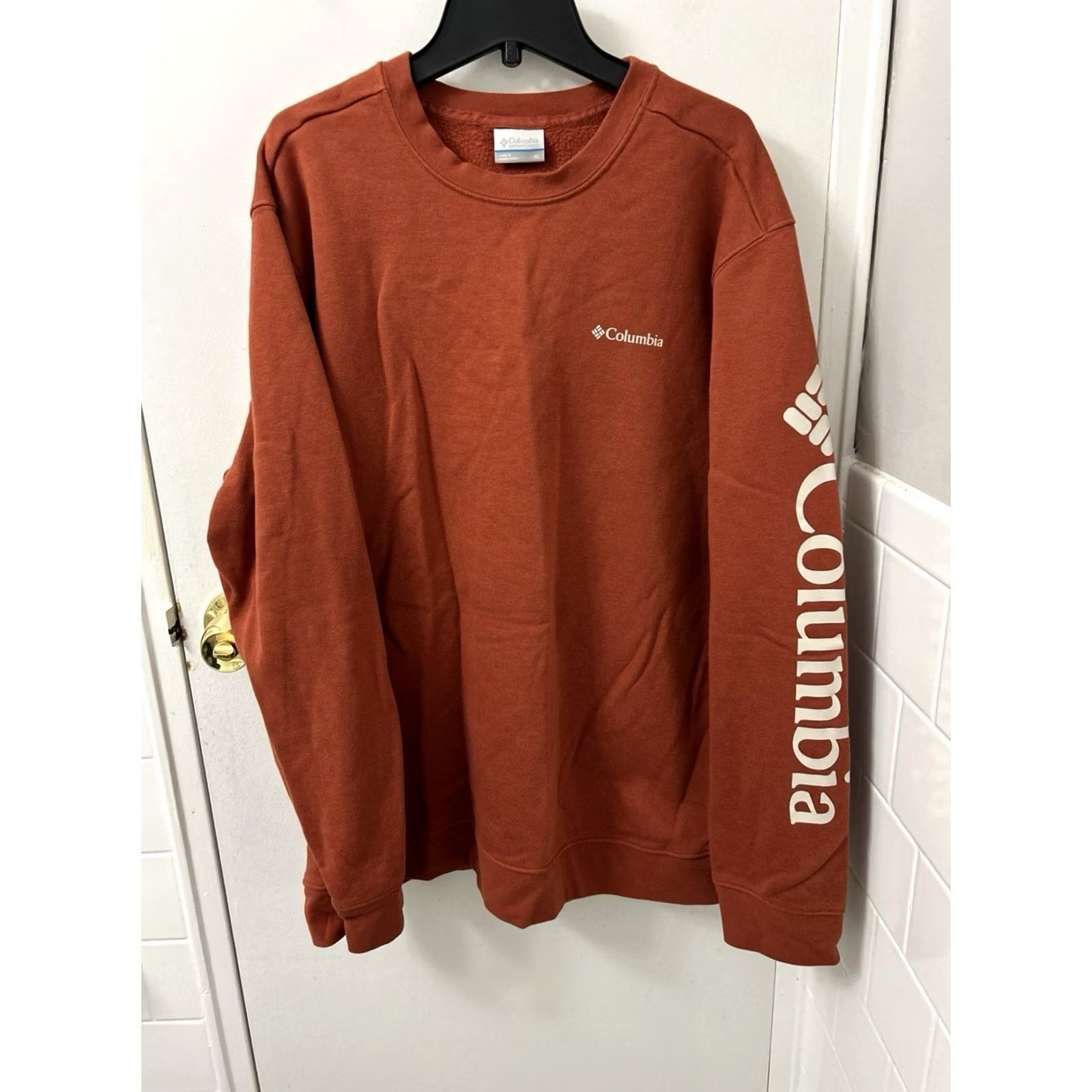 Logo 7 Columbia Sweatshirt Mens XL Orange Logo Graphic Pullover Crewneck Long Sleeve Sweatshirt Size US XL / EU 56 / 4 - 2 Thumbnail
