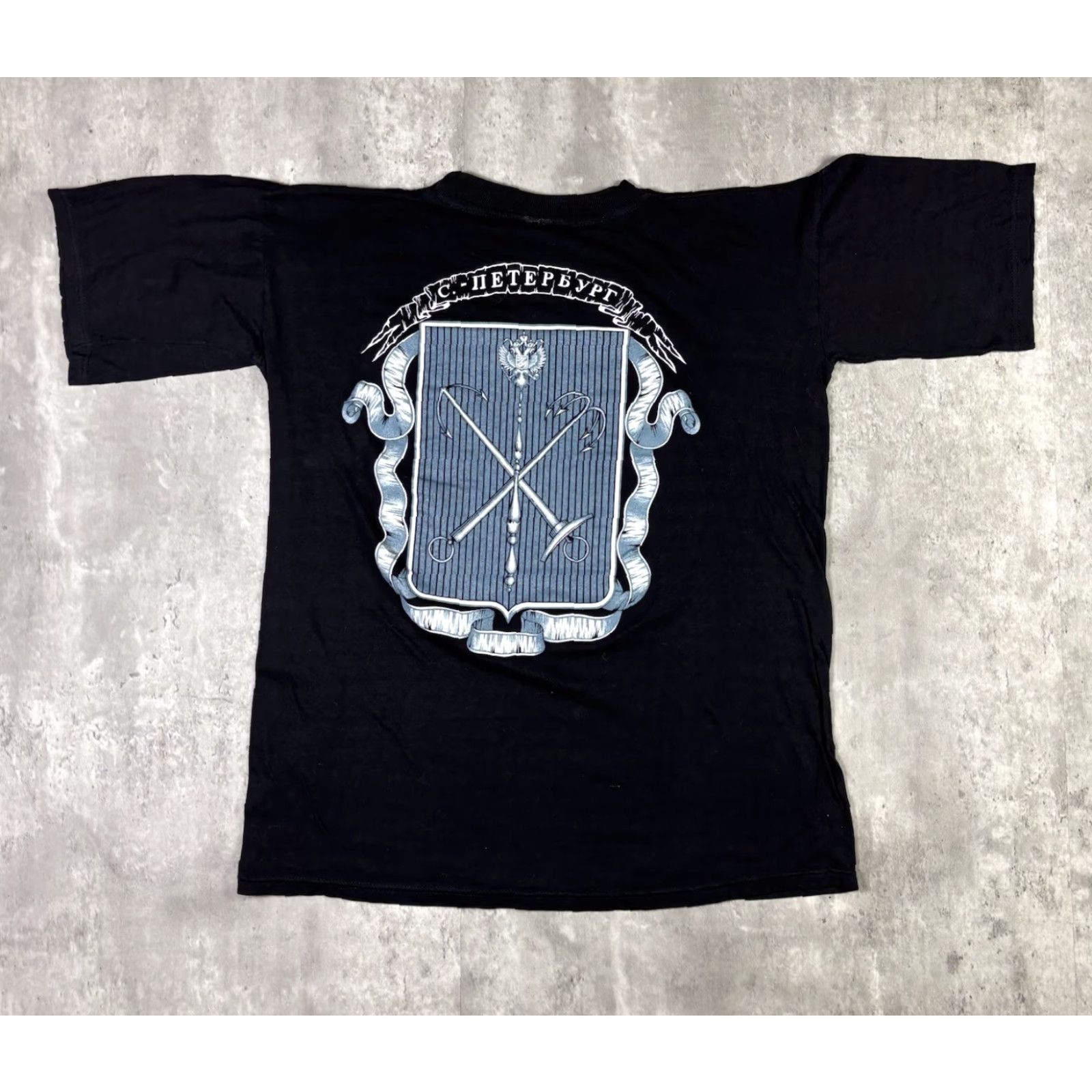 Vintage VINTAGE Egypt T Shirt Ancient Egyptian Art L Black 90s Mens Cotton Short Sleeve Round Neck Regular Fits 5 Seconds of Summer Stitch Pattern Solid Size US L / EU 52-54 / 3 - 2 Thumbnail