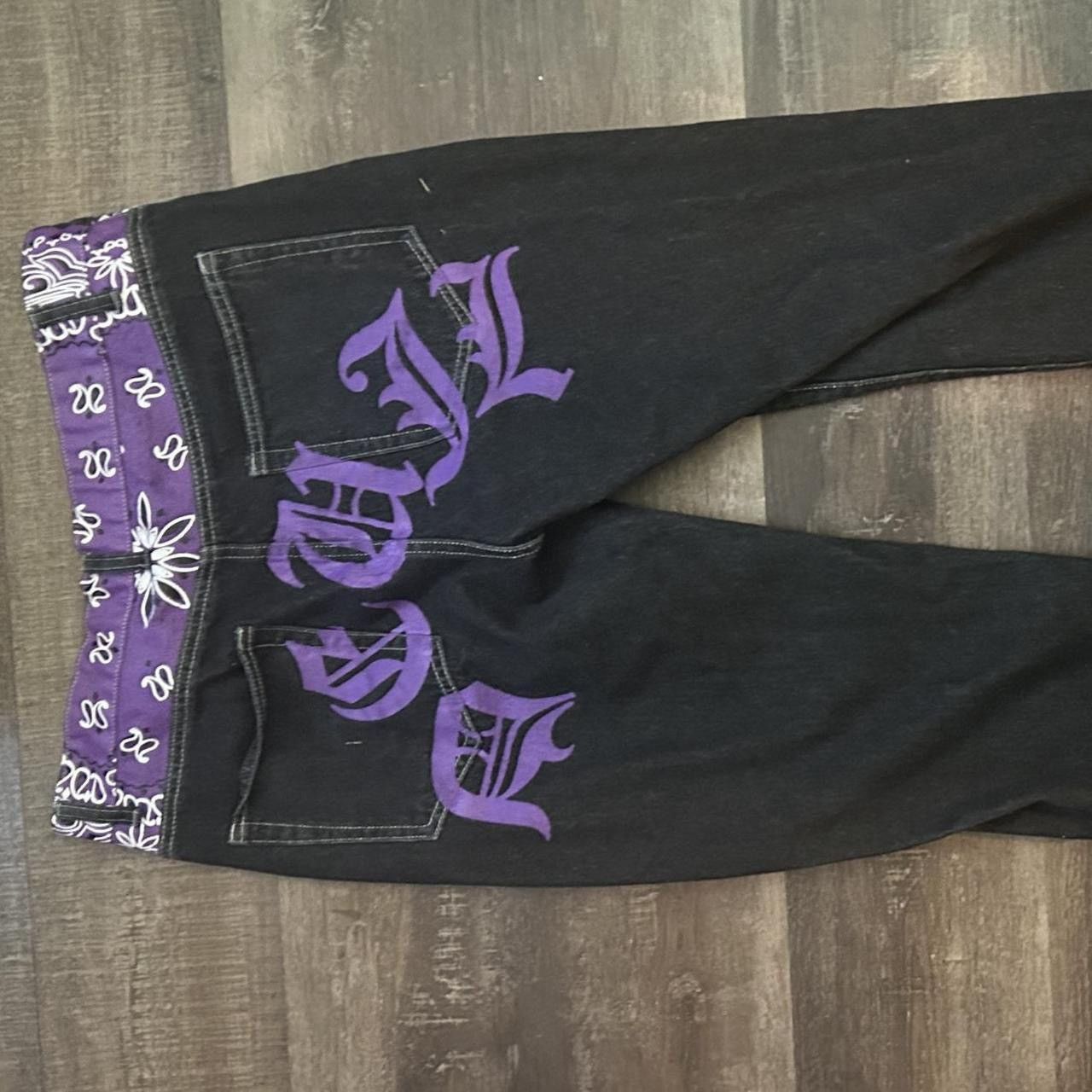 Other Purple and black jeans Size US 39 - 1 Thumbnail