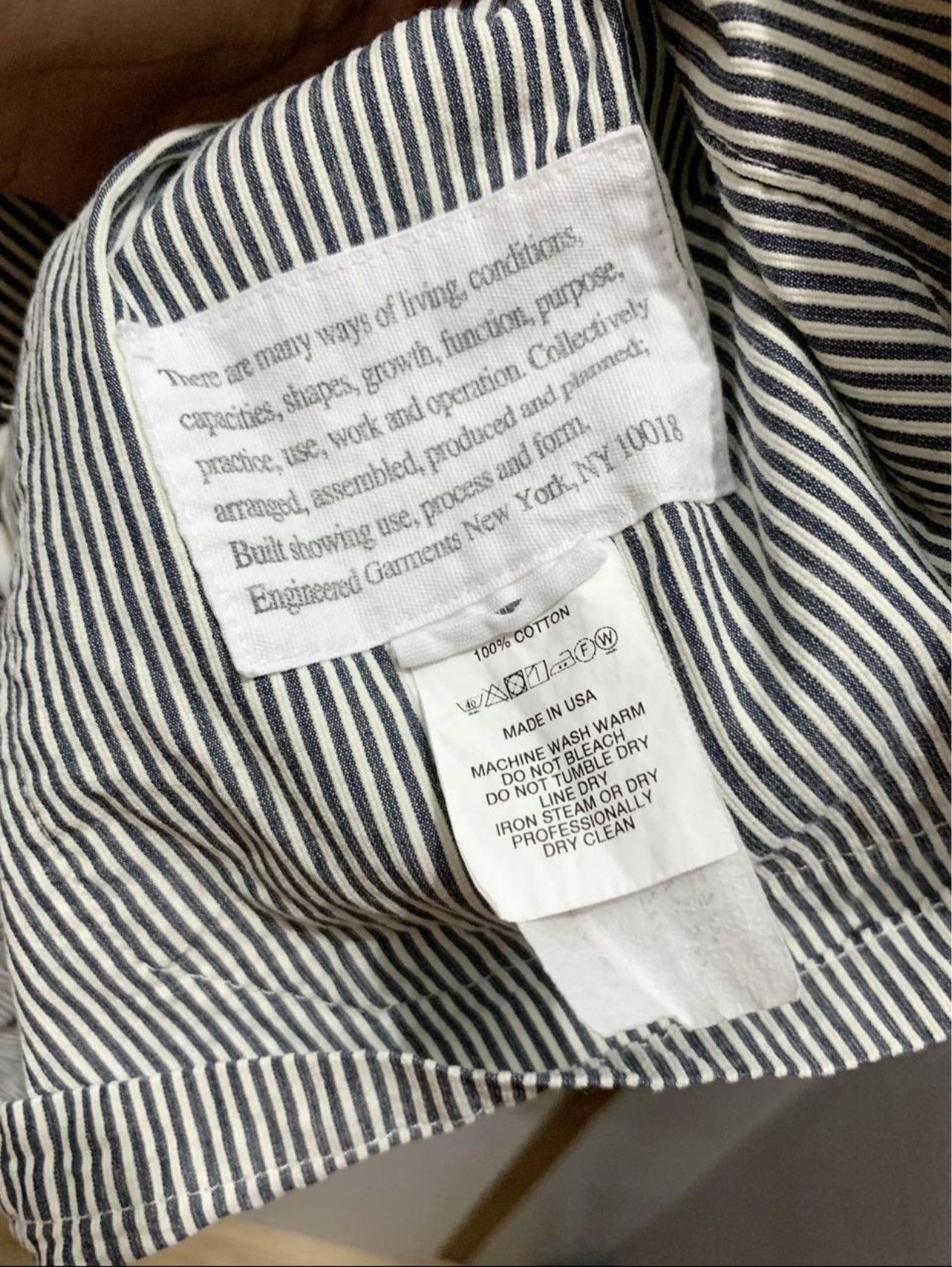 Engineered Garments Engineered garments cardigan jacket seersucker Size US XS / EU 42 / 0 - 7 Thumbnail