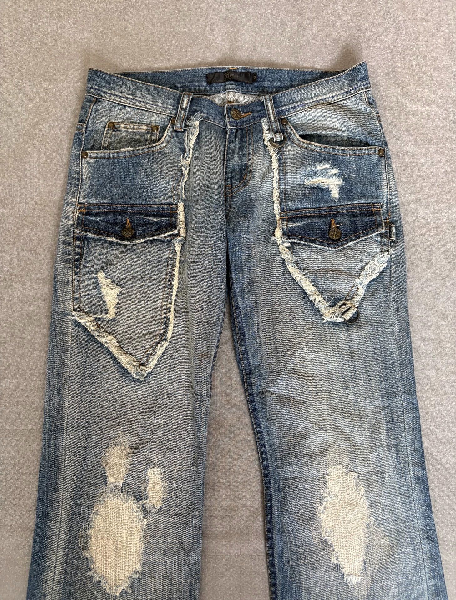 Other Midas Vintage Irregular Pocket Denim Jeans 82/108 Size US 32 / EU 48 - 4 Thumbnail