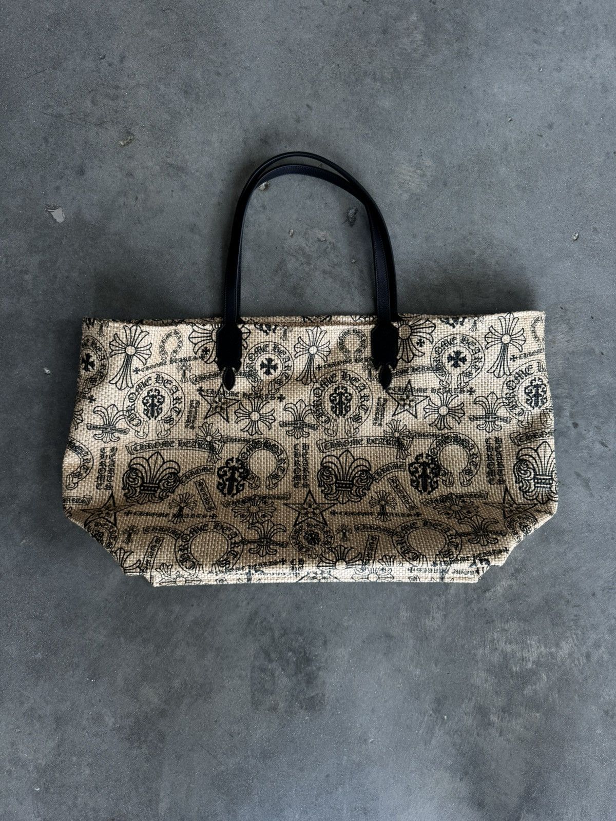 Chrome Hearts Chrome Hearts Woven Beach Horse Shoe Beach Bag