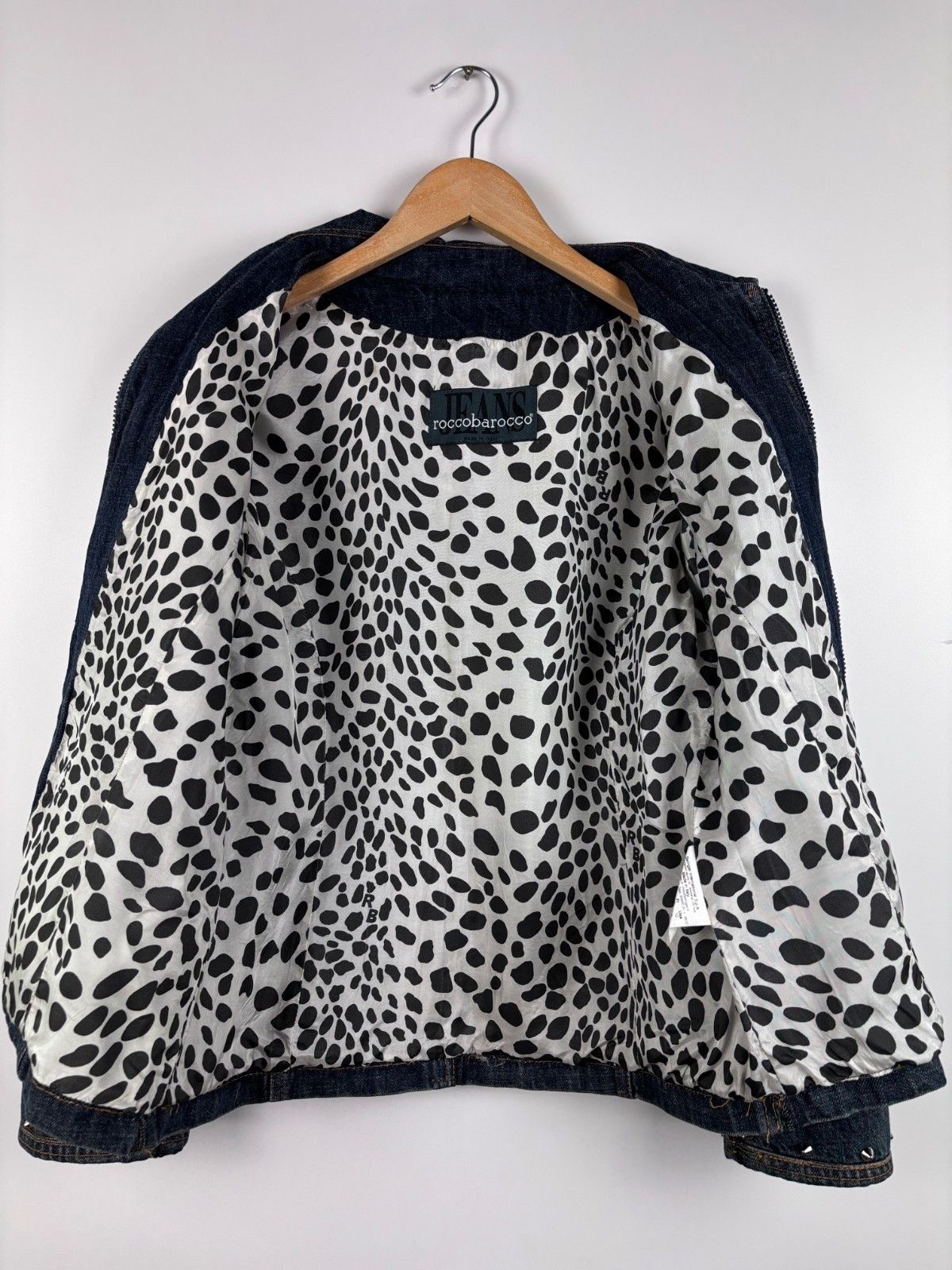 Other Vintage Roccobarocco Denim Jacket Blue Womens Size US 10 Size L / US 10 / IT 46 - 9 Thumbnail