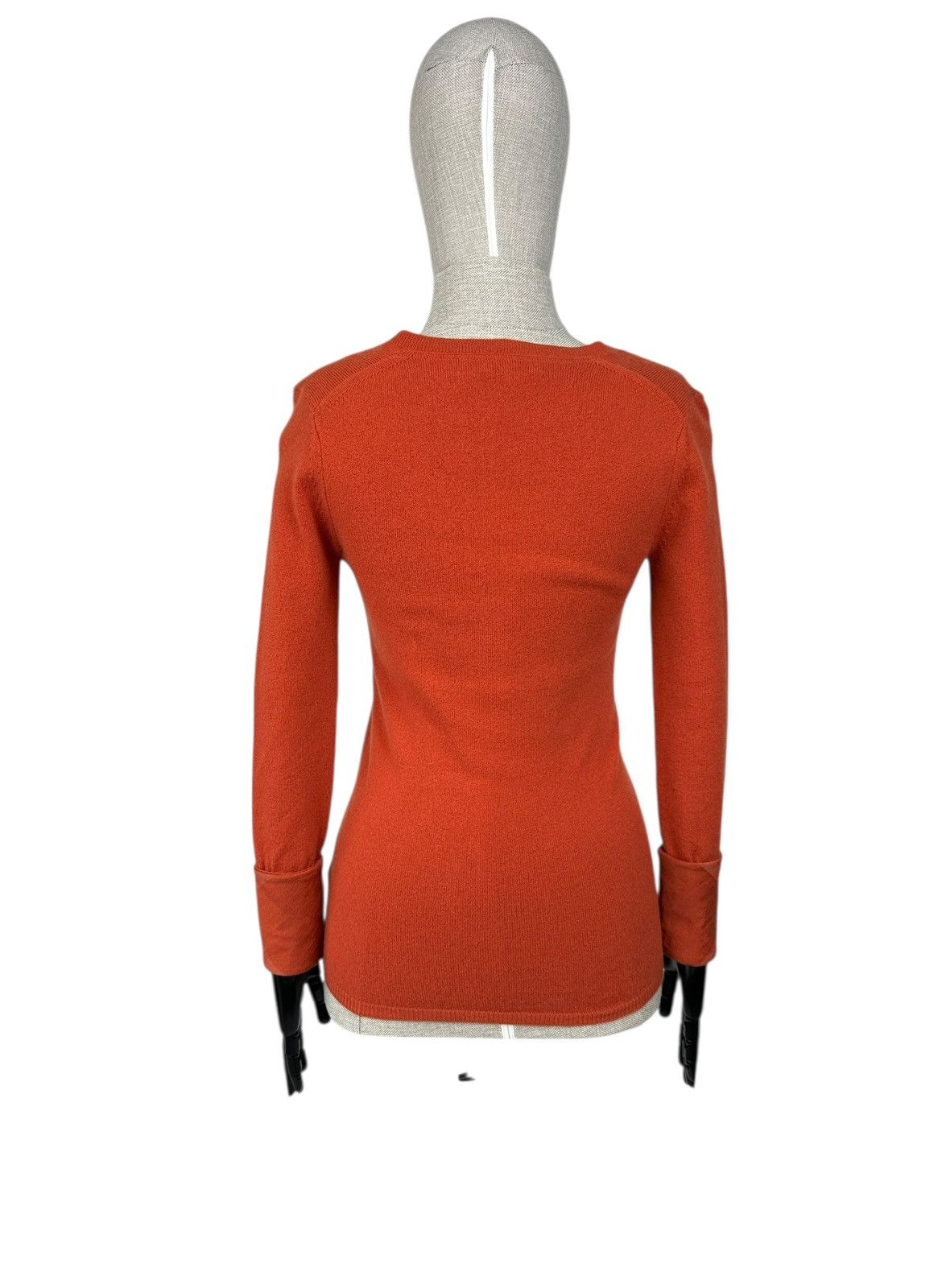 Burberry BURBERRY BRIT 100% Cashmere V-Neck Pulover Sweater Women’s Size XS / US 0-2 / IT 36-38 - 3 Thumbnail