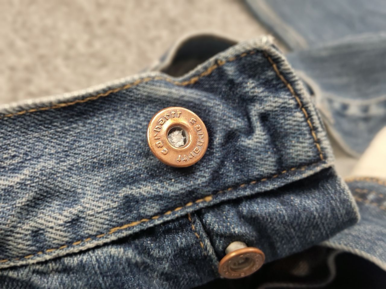 Carhartt Vintage 90's USA Carhartt Retro Distressed Faded Denim Jeans Size US 34 / EU 50 - 16 Thumbnail