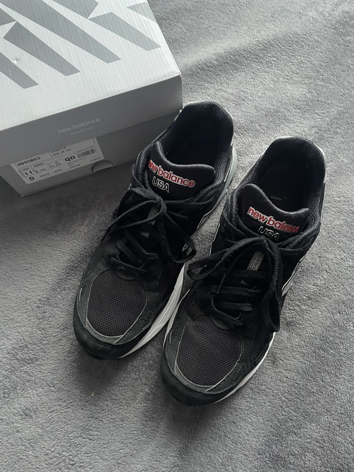 New Balance New Balance 990v3 MiUSA 11.5 45.5 Size US 11.5 / EU 44-45 - 6 Thumbnail