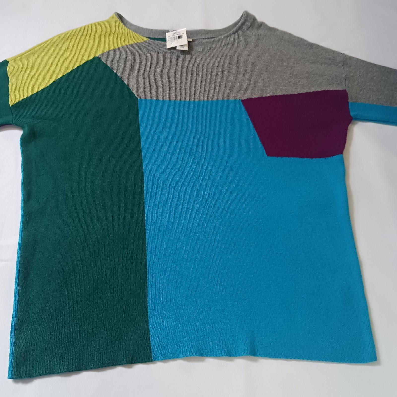 Designer Stylus RN#93677 Women's Multicolor Wool Blend Sweater Small Size S / US 4 / IT 40 - 9 Thumbnail