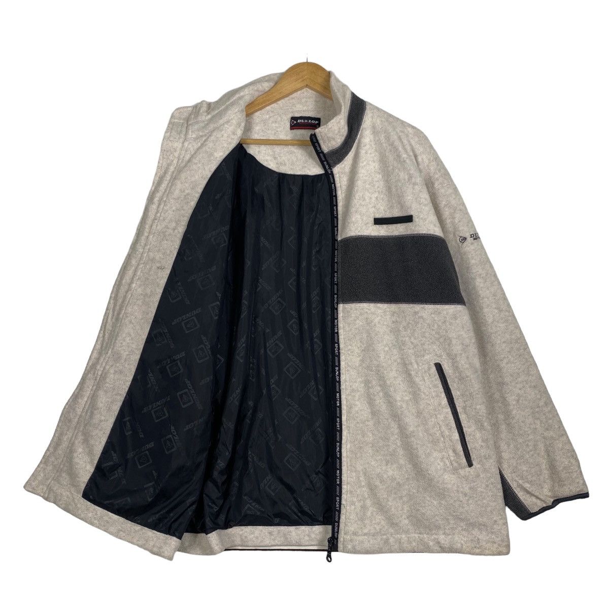 Dunlop × Japanese Brand × Vintage Vintage Dunlop fleece zipper jacket Size US L / EU 52-54 / 3 - 9 Thumbnail