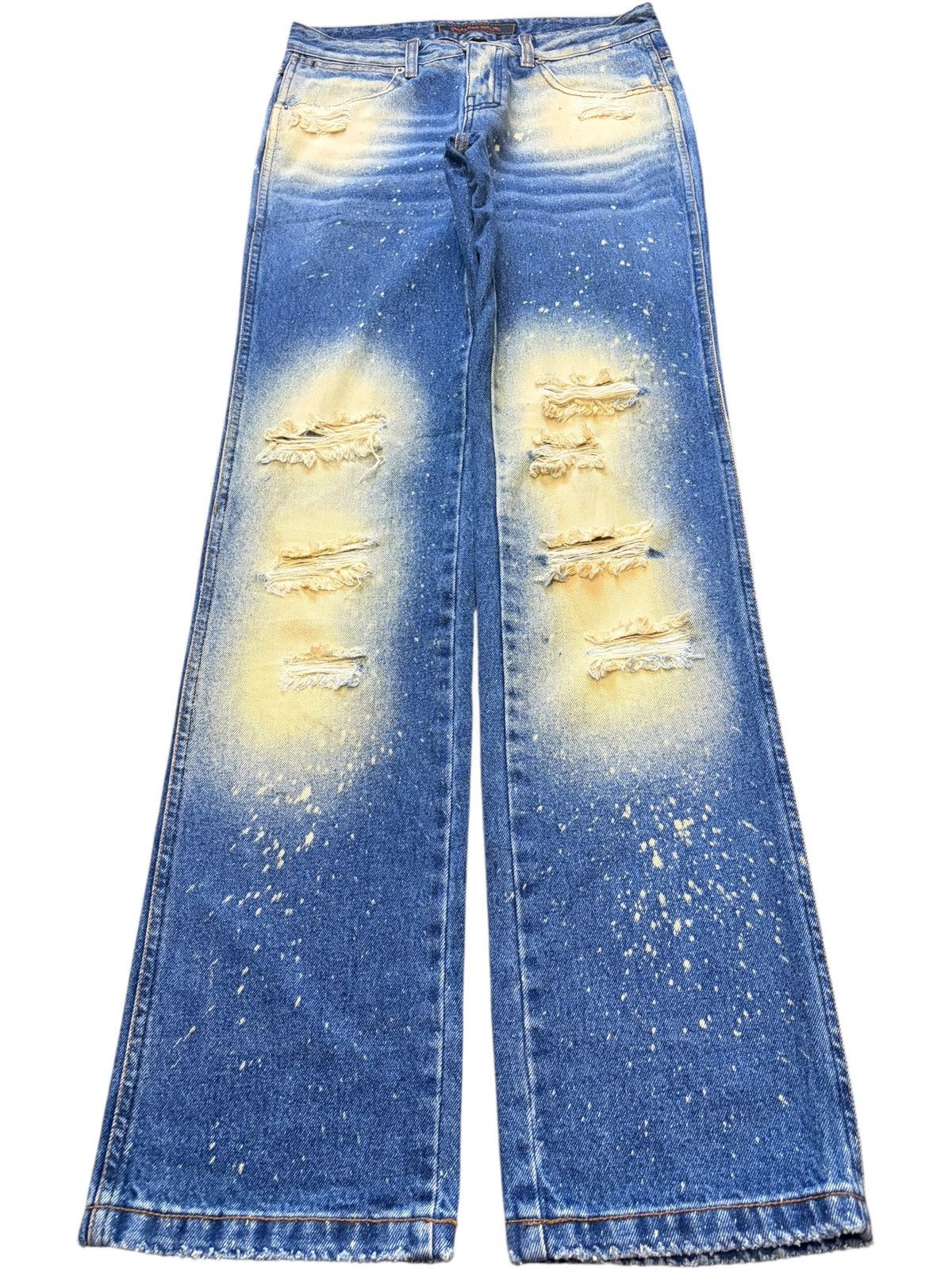 Dsquared2 Vintage Japanese Brand Rusty Mud Wash Distressed Jeans Size 28" / US 6 / IT 42 - 1 Thumbnail