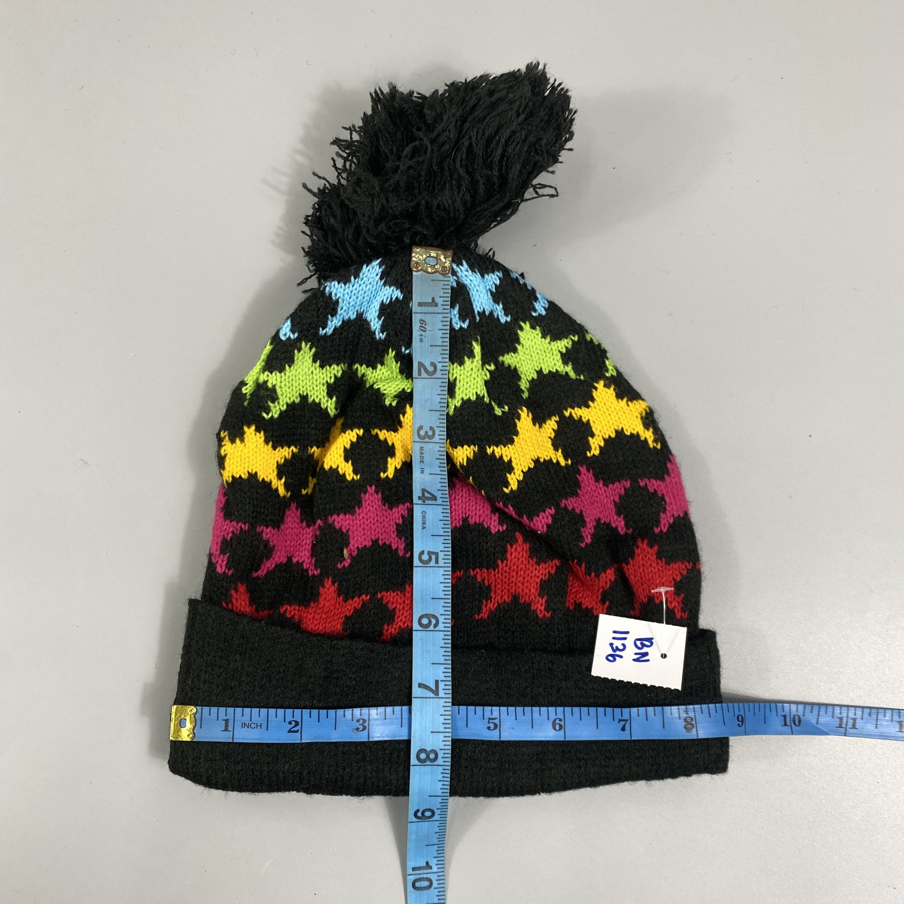 Japanese Brand Rainbow Stars Beanie Hats -BN1136 Size ONE SIZE - 5 Thumbnail