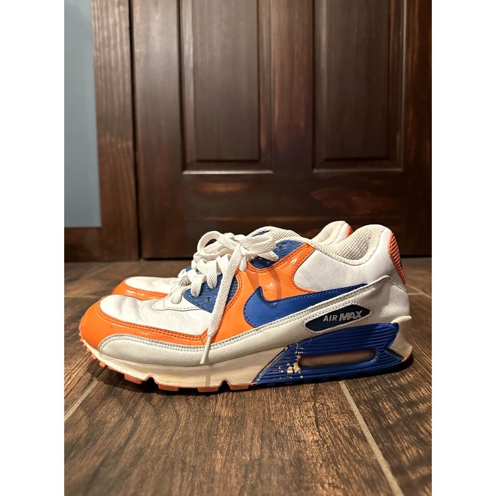 Nike Nike Air Max 90 Premium Sneaker Men Size 10.5 White Size US 10 / EU 43 - 5 Thumbnail