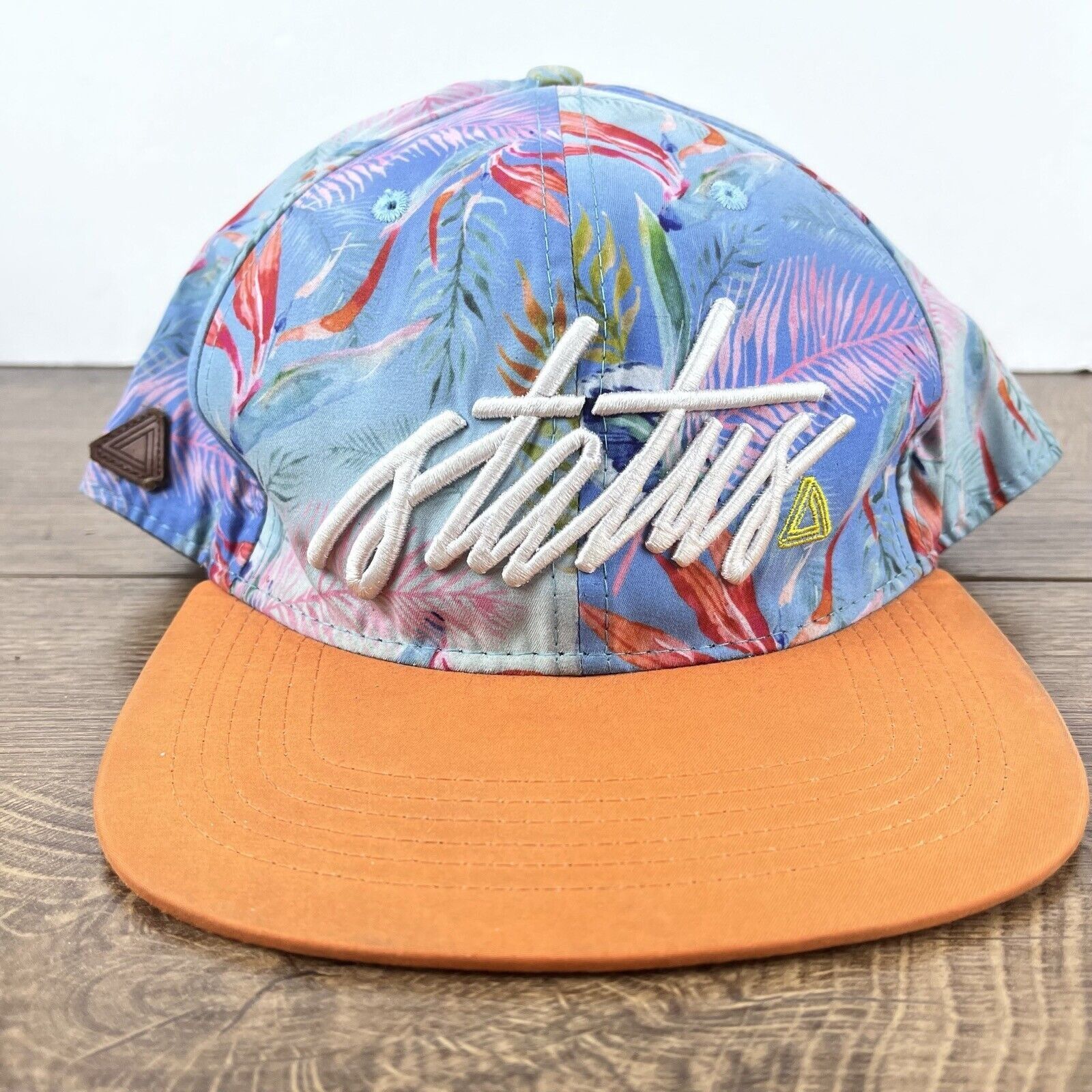 Other Status Hat Orange Blue Snapback Hat Blue Adjustable Hat Adul Size ONE SIZE - 4 Thumbnail