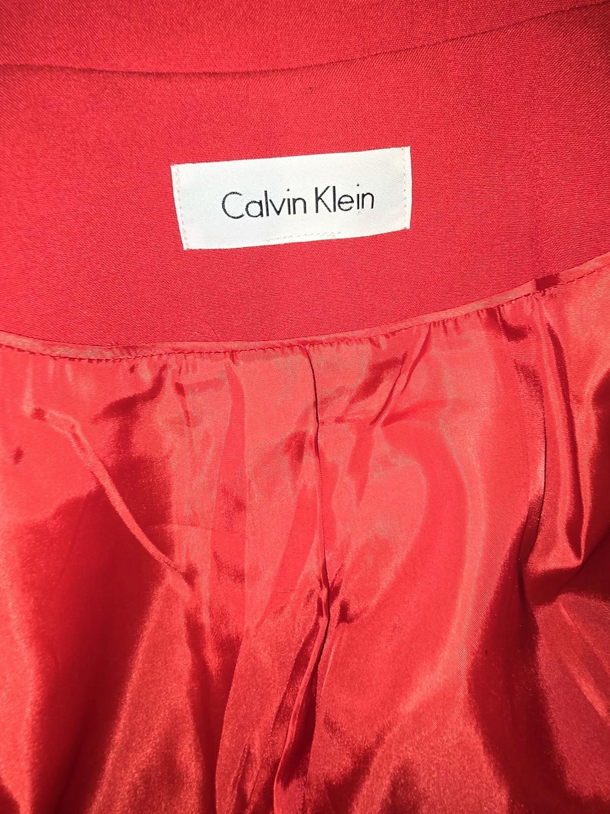 Calvin Klein Calvin Klein Red Blazer Jacket Size XXL / US 16-18 / IT 52-54 - 2 Thumbnail