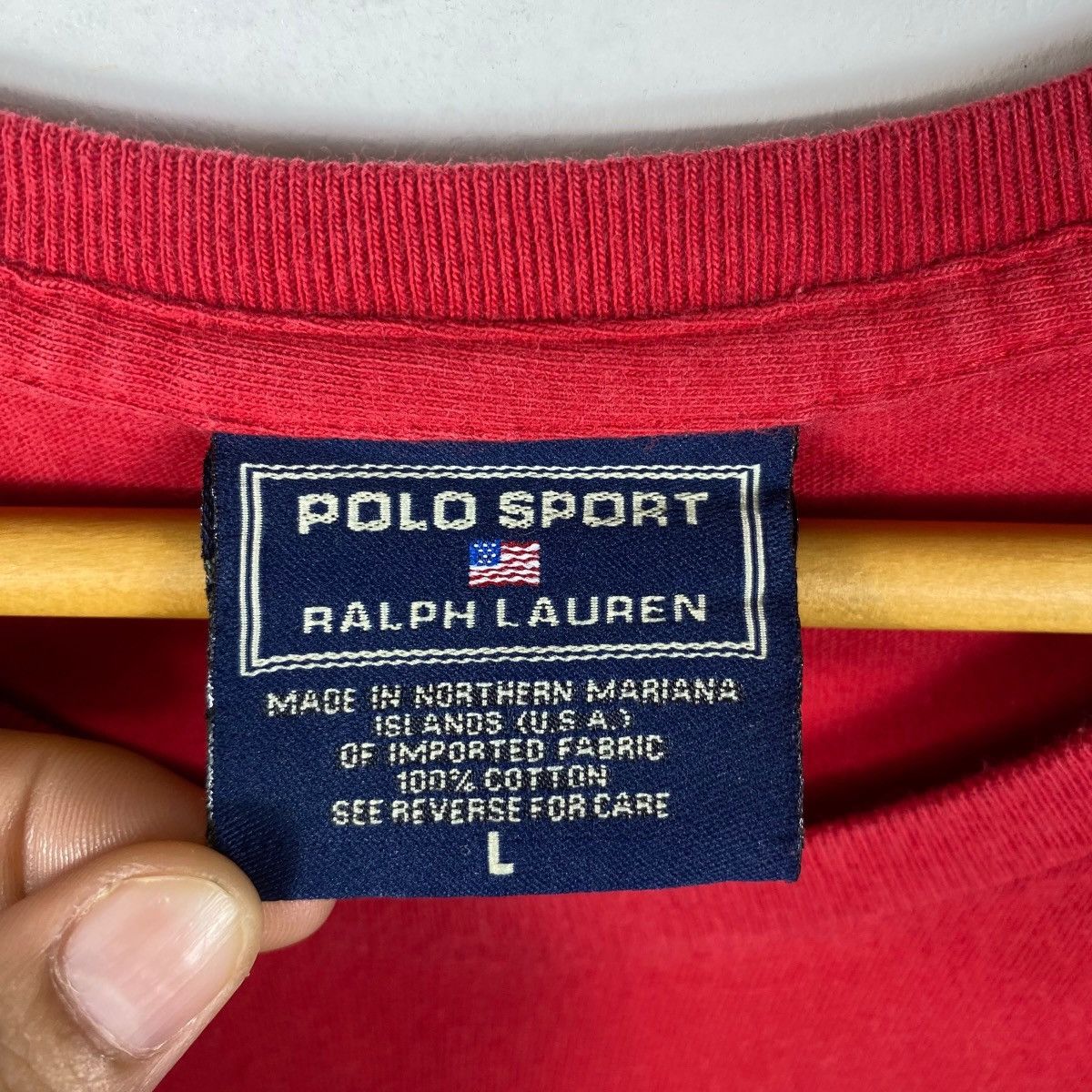 Polo Ralph Lauren Vintage 00s POLO SPORT By Ralph Lauren Team Polo Pocket Tee Size US L / EU 52-54 / 3 - 6 Thumbnail