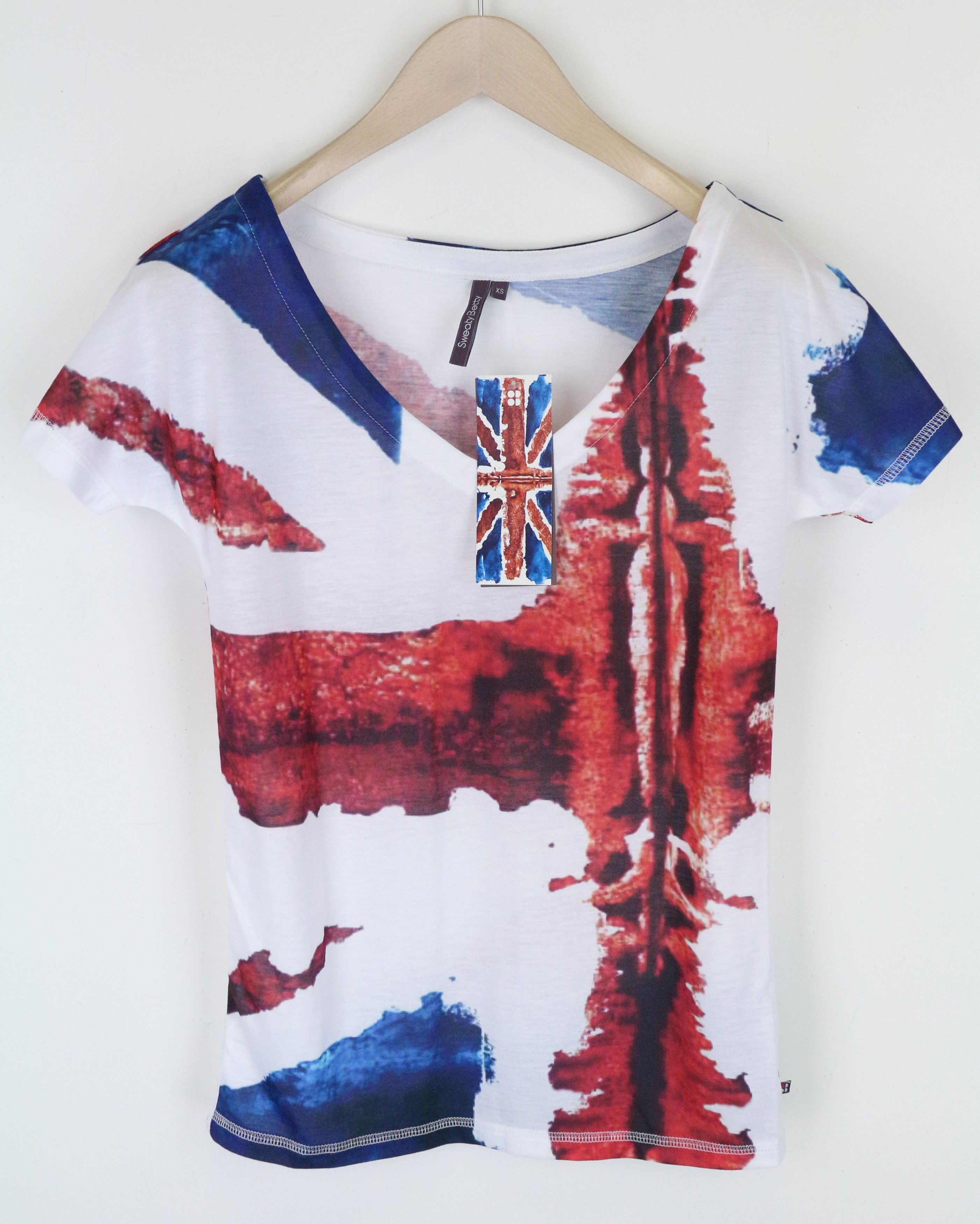 Scotch & Soda BOYFRIEND TEE XS White Printed Loose Short Sleeve 61702 Size XS / US 0-2 / IT 36-38 - 1 Thumbnail