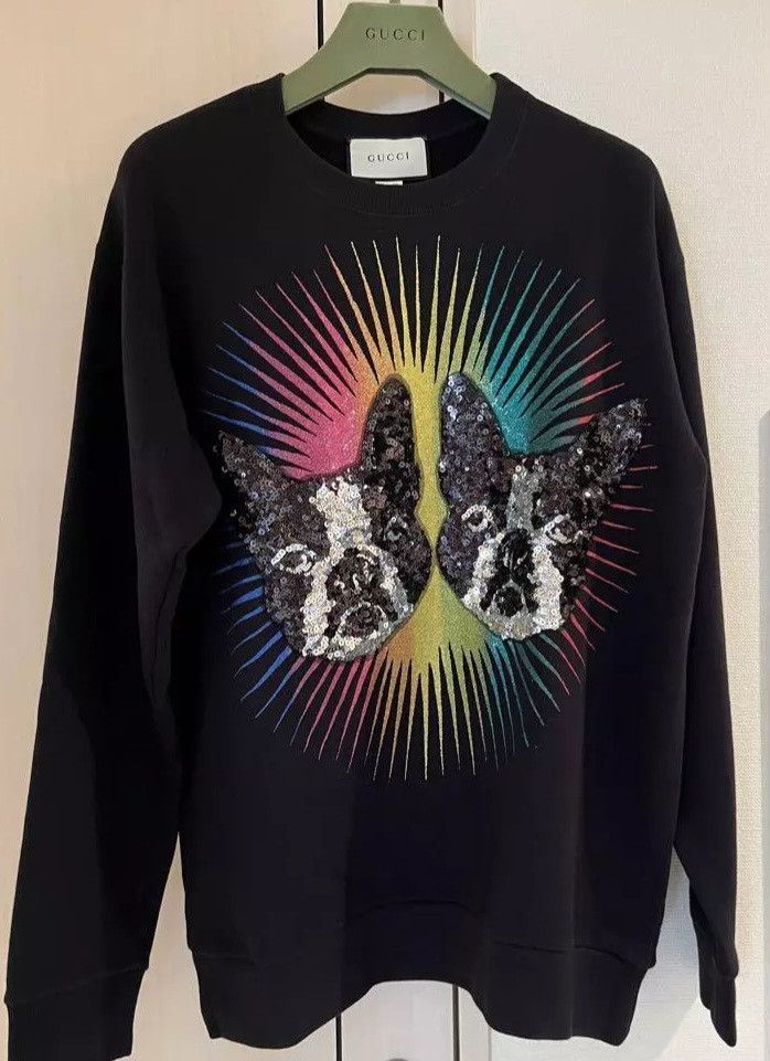 Gucci GUCCI Dog Sequin Sweater Size US XS / EU 42 / 0 - 1 Thumbnail
