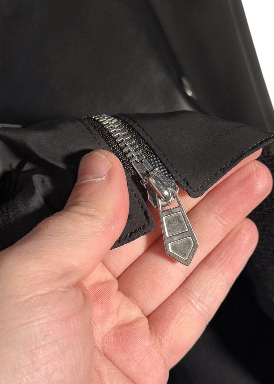 Hermes Hermès Black Leather Detailed Rib-Trim Jacket - 54 IT Size US L / EU 52-54 / 3 - 4 Thumbnail