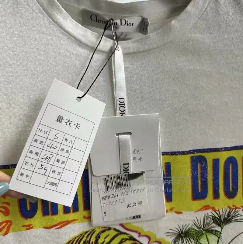 Dior Dior White Cotton Ladies T. Size S / US 4 / IT 40 - 3 Thumbnail