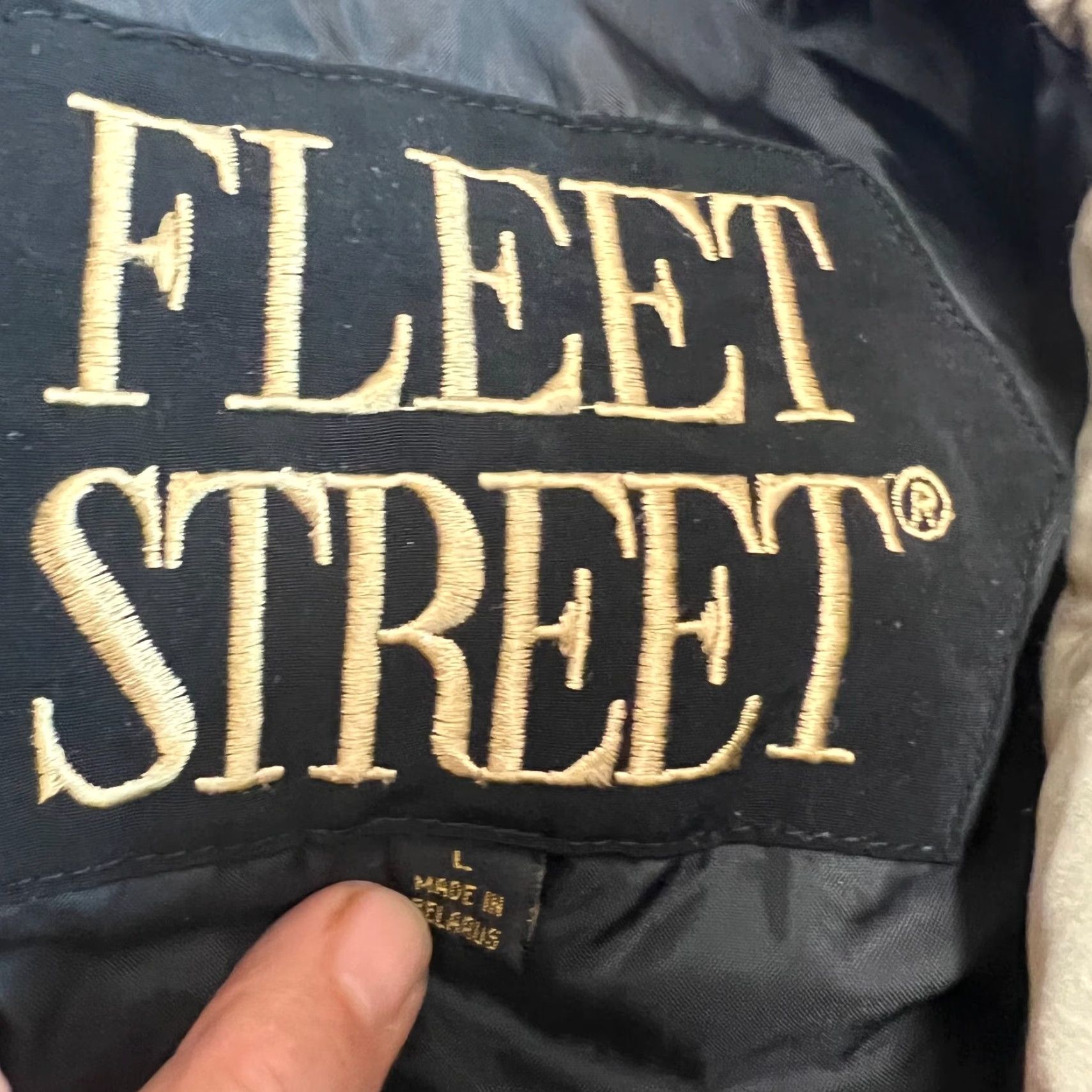 Vintage Fleet Street Womens Jacket Front Pockets Zipper Black Size L Short Sleeve Winter Softshell Polyester Regular Fit 100% Polyester Size L / US 10 / IT 46 - 5 Thumbnail