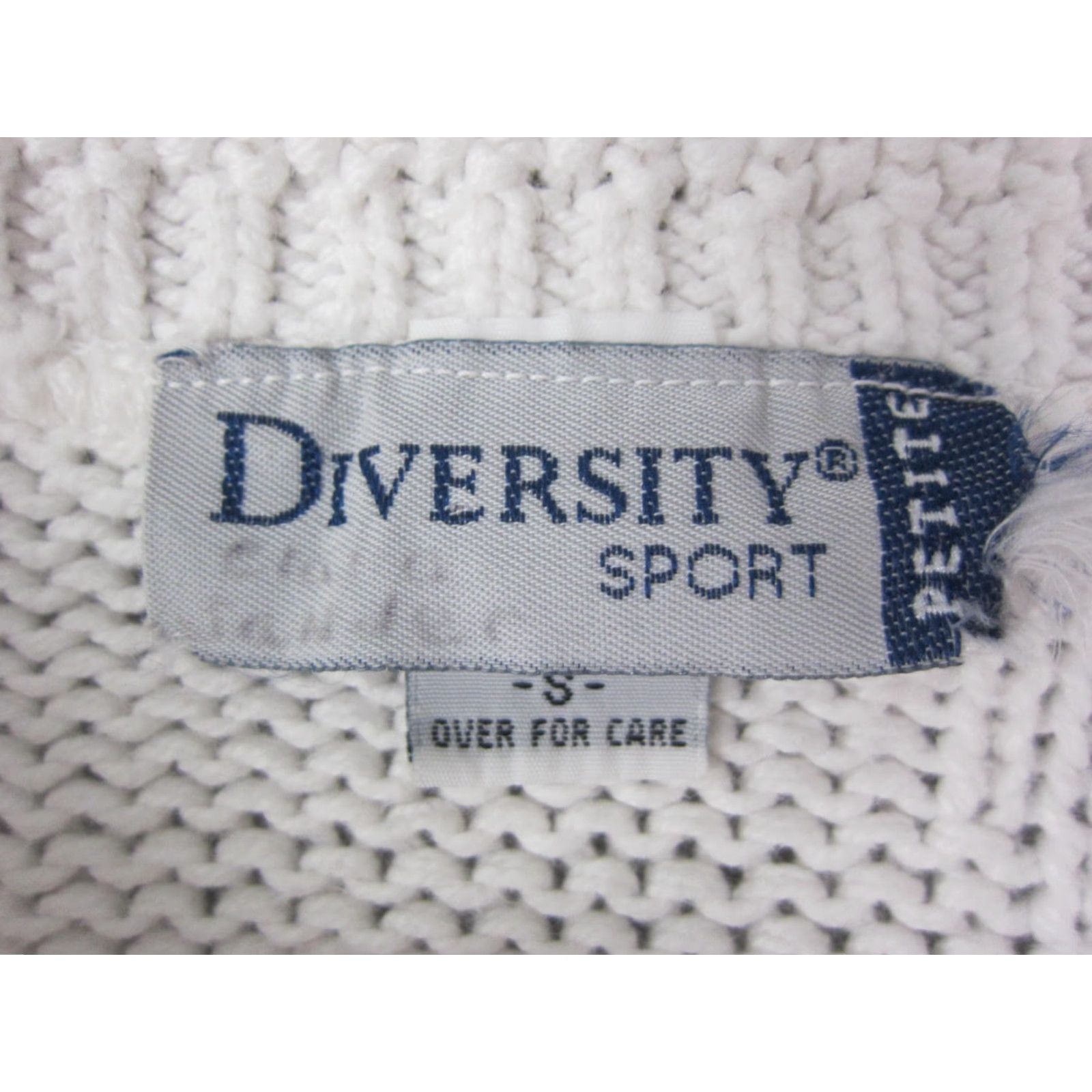 Vintage VINTAGE Diversity Sweater Womens S White Knit Pullover 90s Made in USA Crew Neck Long Sleeve Solid 100% Cotton Pullover Women Vintage 90s Size S / US 4 / IT 40 - 4 Thumbnail