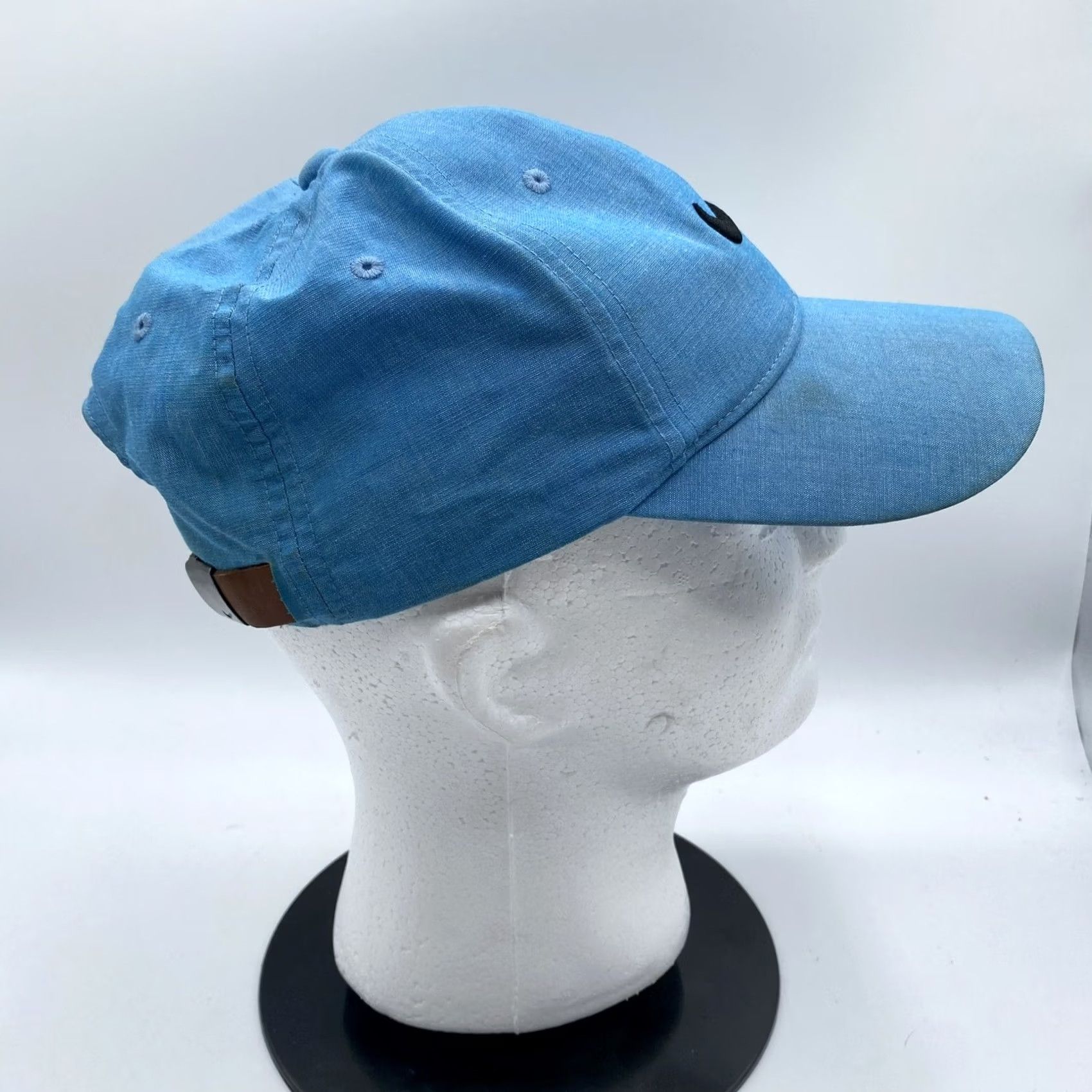 Nike Nike Golf Hat Cap Leather Strap Back One Size Blue Outdoor Adults Adjustable Lightweight Twill Polyester Cap" Size ONE SIZE - 4 Thumbnail
