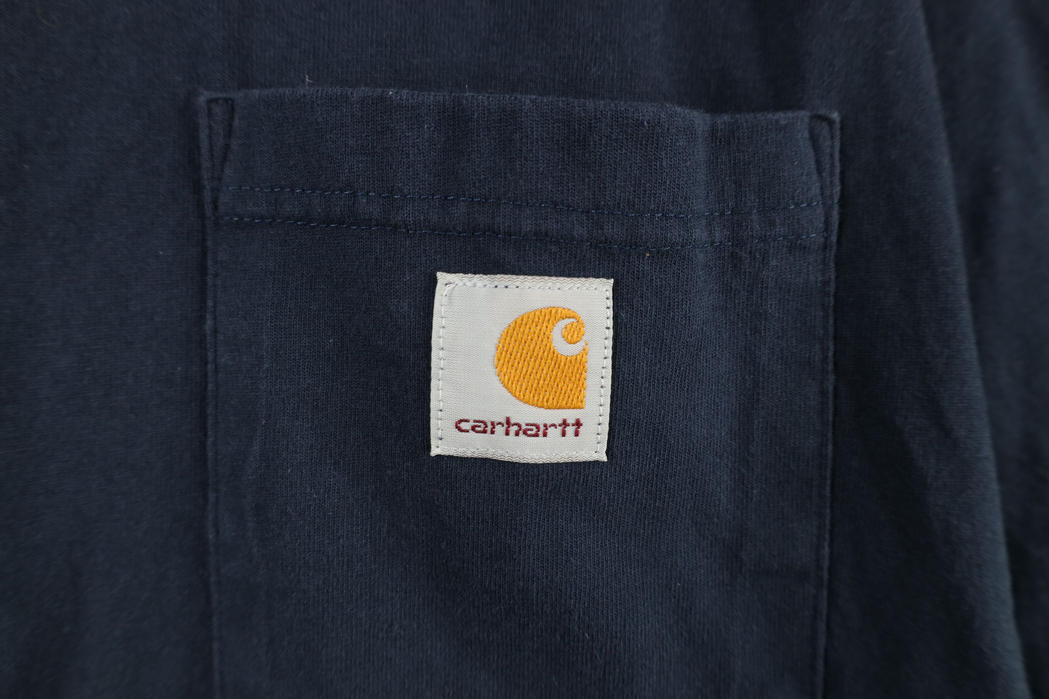 Carhartt × Vintage Vintage Y2K Carhartt Heavyweight Pocket T-Shirt Blue Size US L / EU 52-54 / 3 - 4 Thumbnail