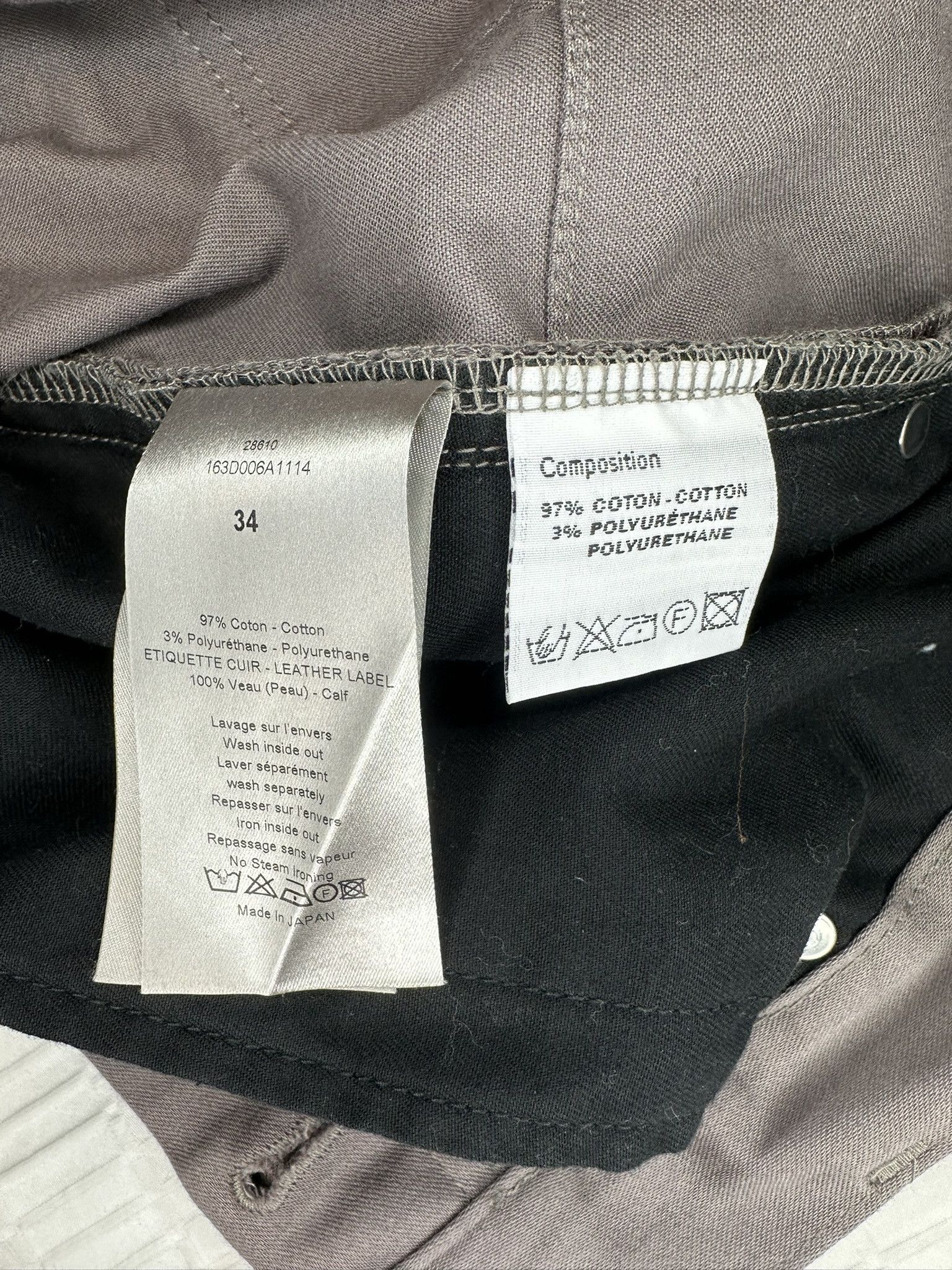 Dior Dior Japan Grey/Purple Twill Pants Size US 34 / EU 50 - 5 Thumbnail