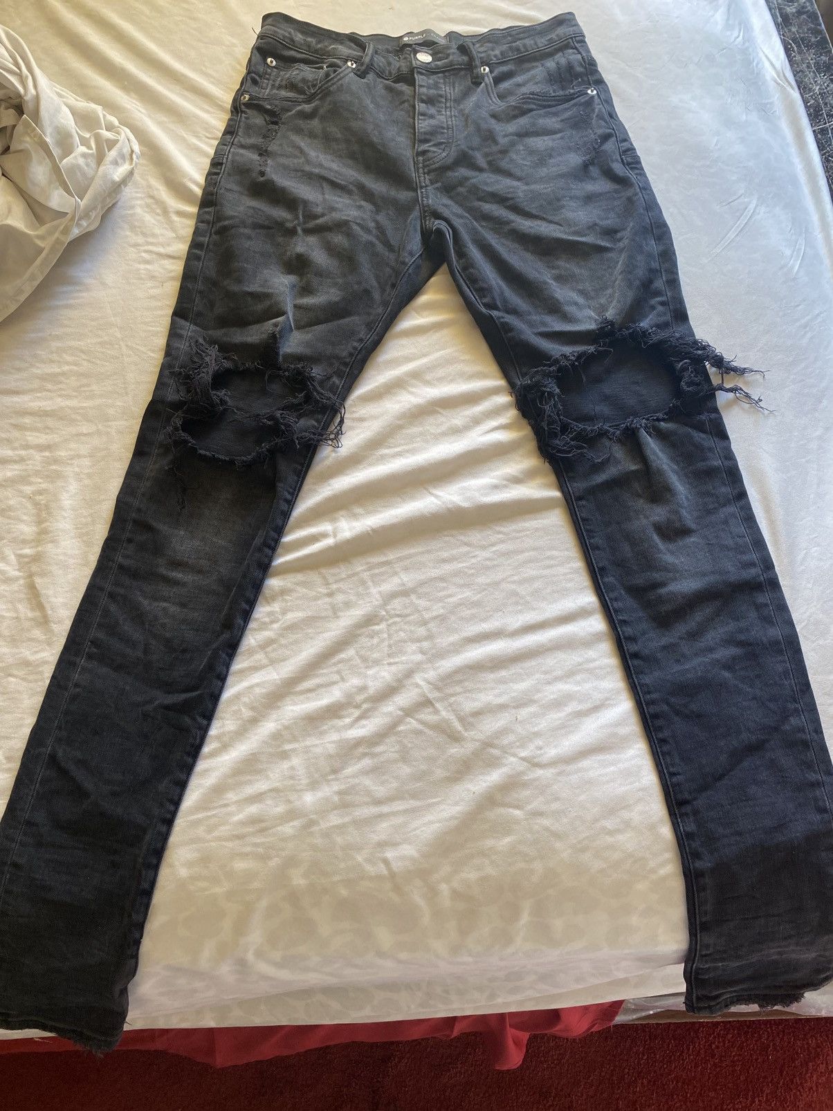 Purple Brand Purple Jeans Blowout Knee Size US 29 - 1 Thumbnail