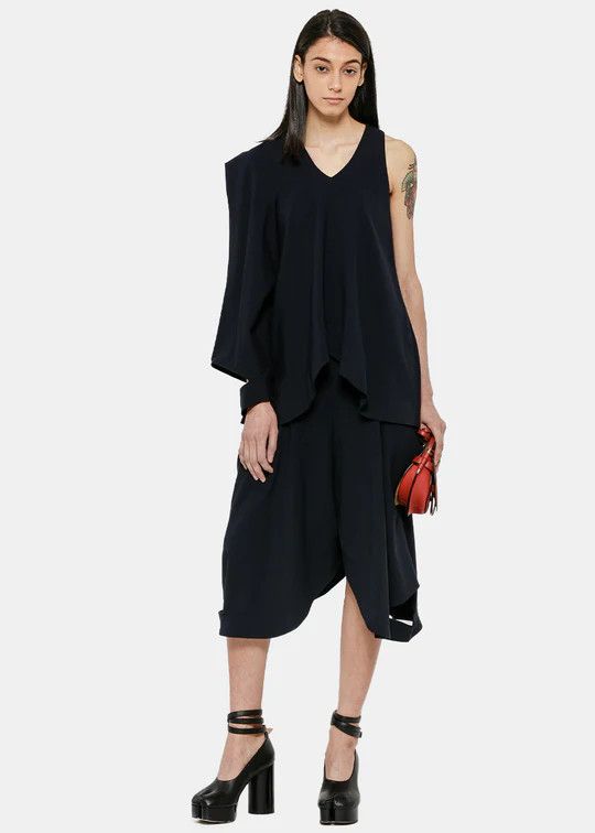 JW Anderson o1mle0325 Asymetric Tank Top in Black Size S / US 4 / IT 40 - 5 Thumbnail