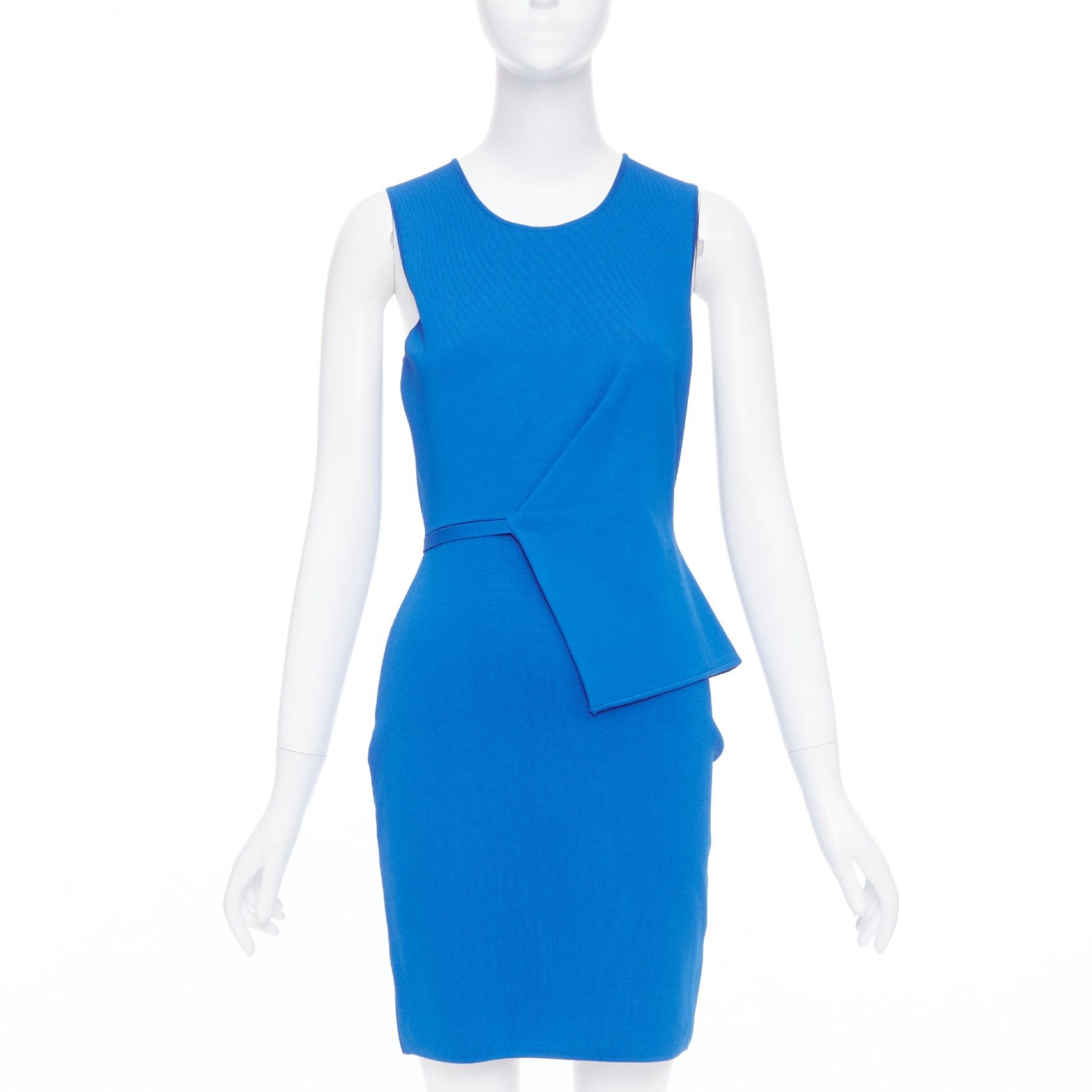 Alexander Wang ALEXANDER WANG electric blue half peplum crew neck knitted dress M Size M / US 6-8 / IT 42-44 - 1 Thumbnail