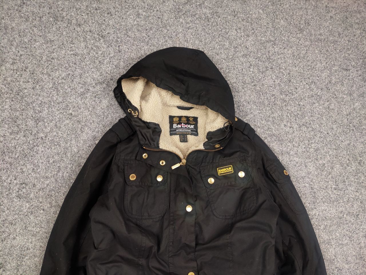 Barbour Barbour International flywheel Parka Waxed Coat Fur Jacket Size M / US 6-8 / IT 42-44 - 3 Thumbnail