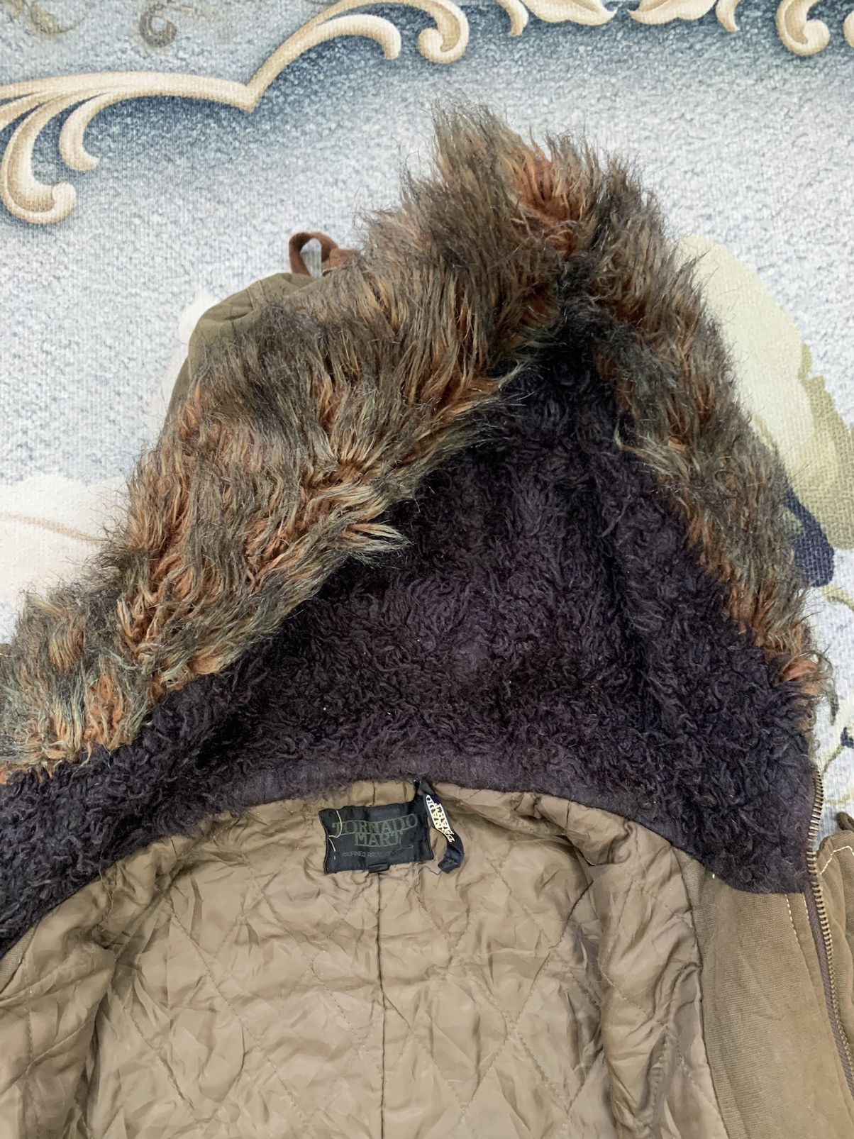 Tornado Mart Tornado Mart Parka Style Cargo Pocket Jacket Hairy Hoodie Size US M / EU 48-50 / 2 - 13 Thumbnail