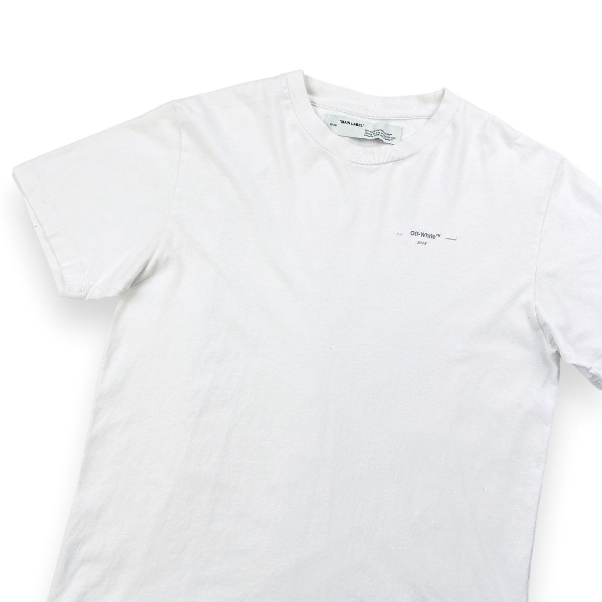 Off-White Off-White Cutout Arrows White T Shirt Size US L / EU 52-54 / 3 - 2 Thumbnail