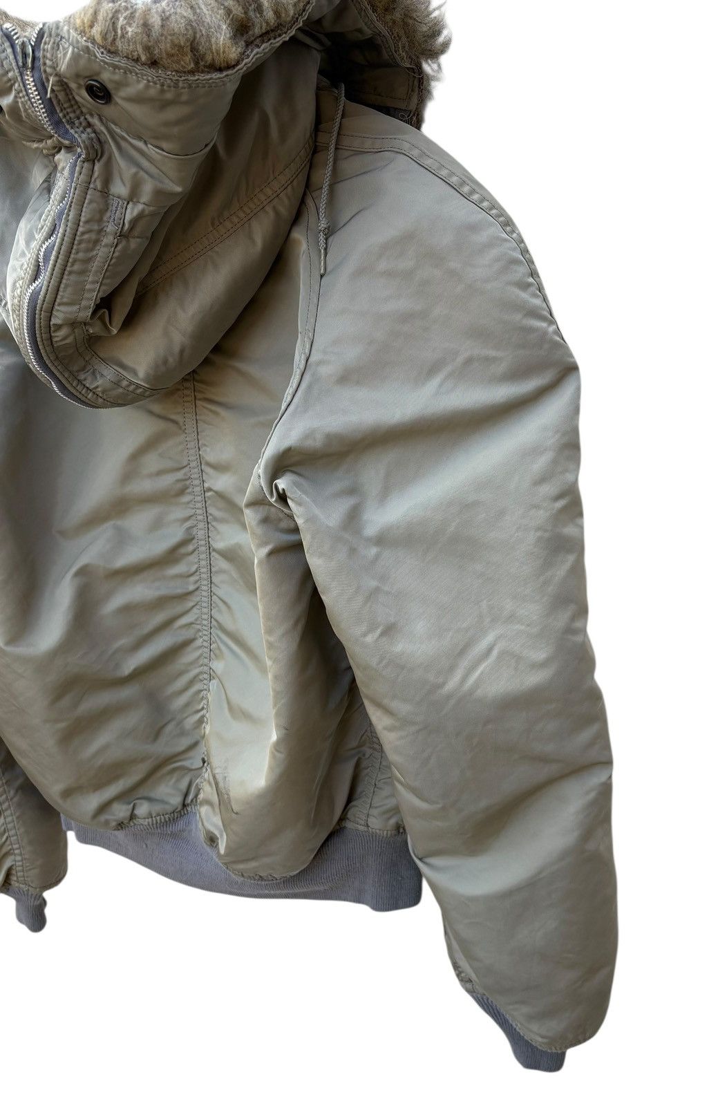 Alpha Industries Vintage Alpha Industries Bombers Hoodie Flight Jacket Size US M / EU 48-50 / 2 - 16 Thumbnail