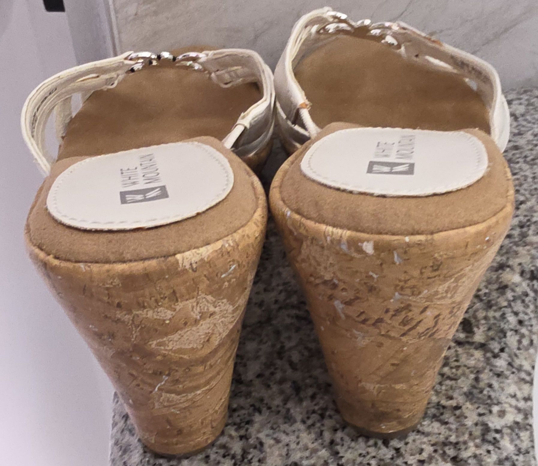 Other White Mountain Silver Flower Wedge Sandals 100-W11095 8.5 Size US 8.5 / IT 38.5 - 4 Thumbnail
