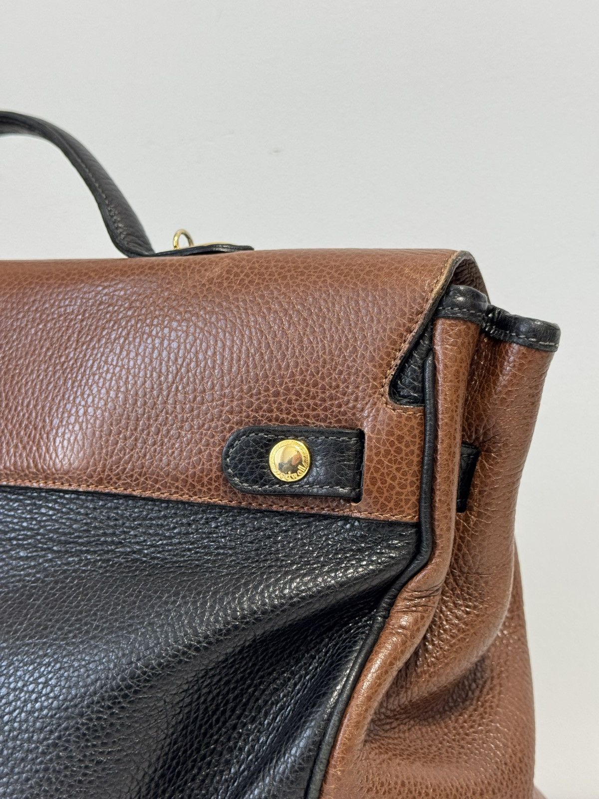 Other REDWALL Bag Foldover Envelope Brown Canvas Leather Cachemire Size ONE SIZE - 9 Thumbnail